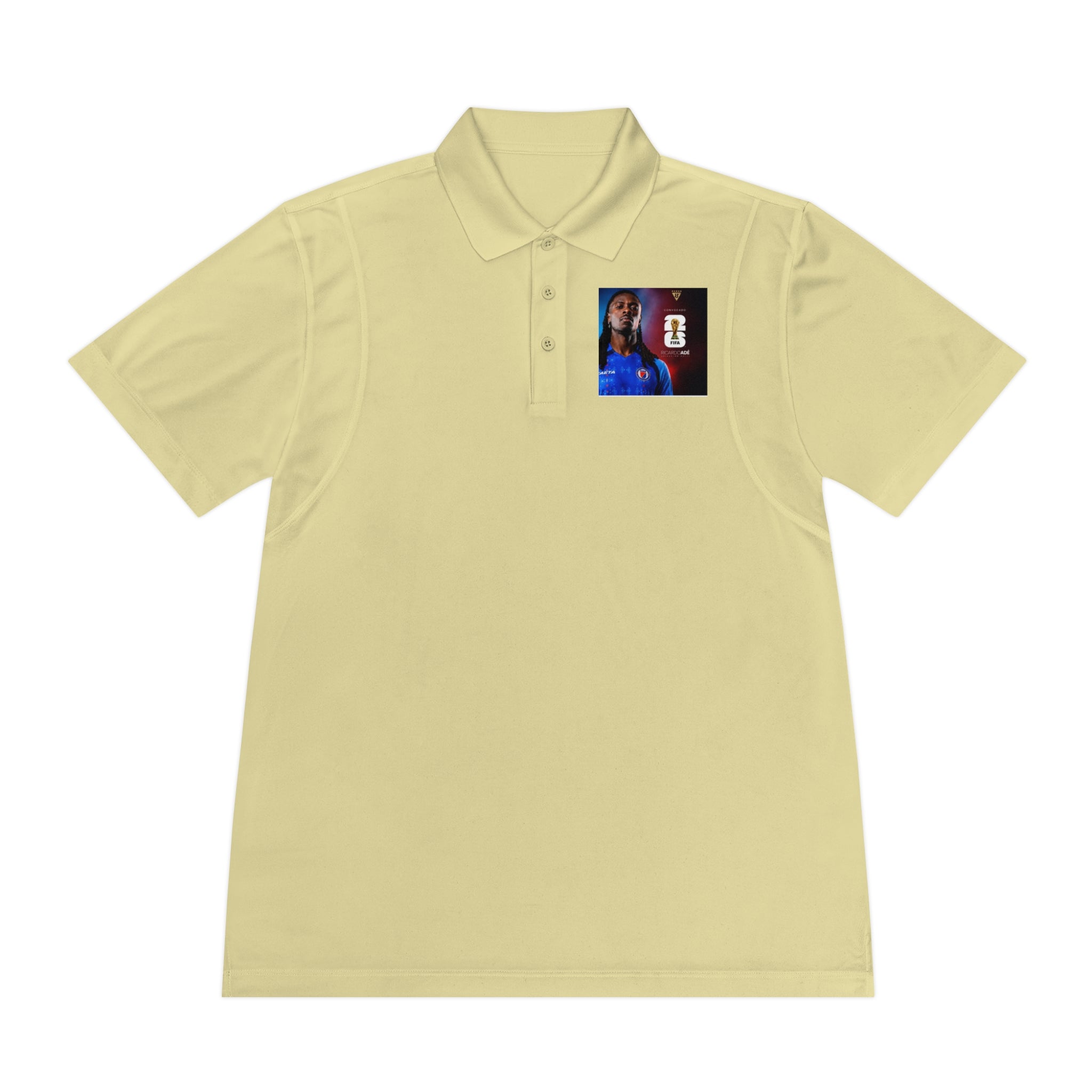 Men's Sport Polo Shirt with Player Photo & Back Number 4 — Athletic Team Golf Polo