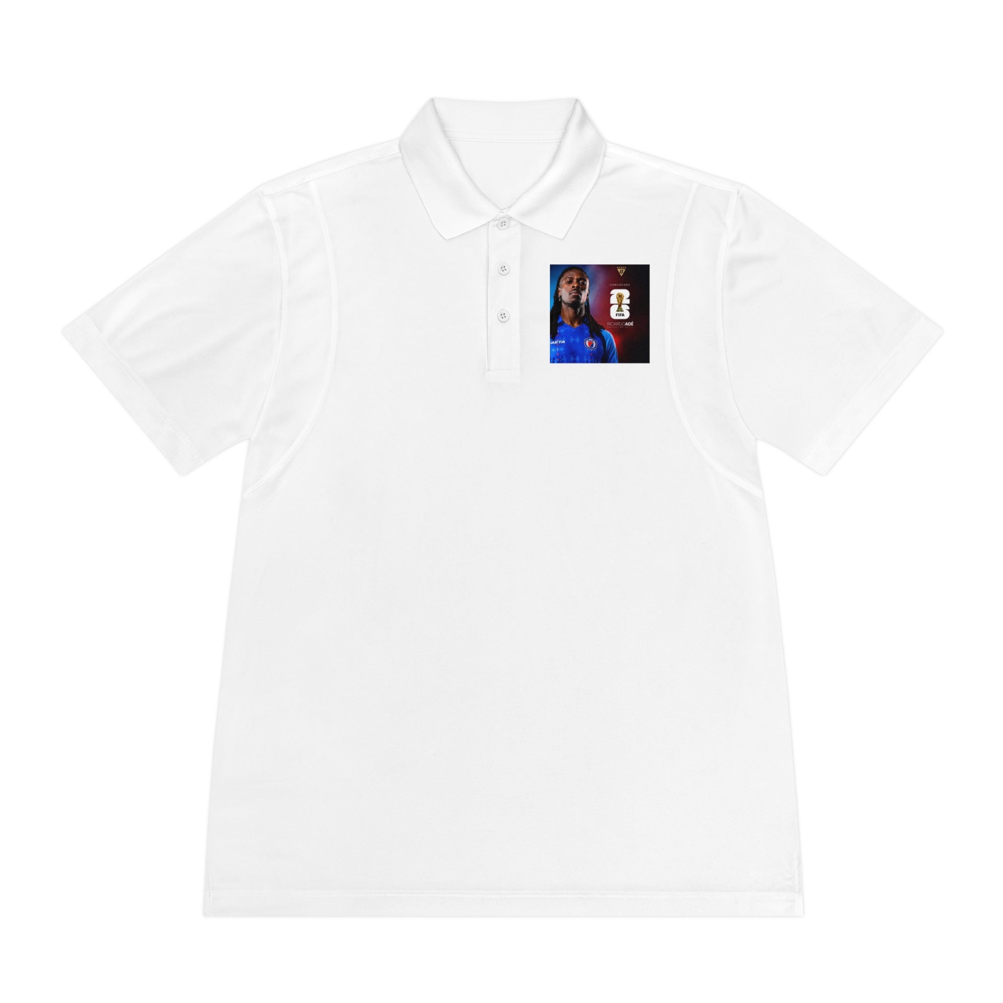 Men's Sport Polo Shirt with Player Photo & Back Number 4 — Athletic Team Golf Polo