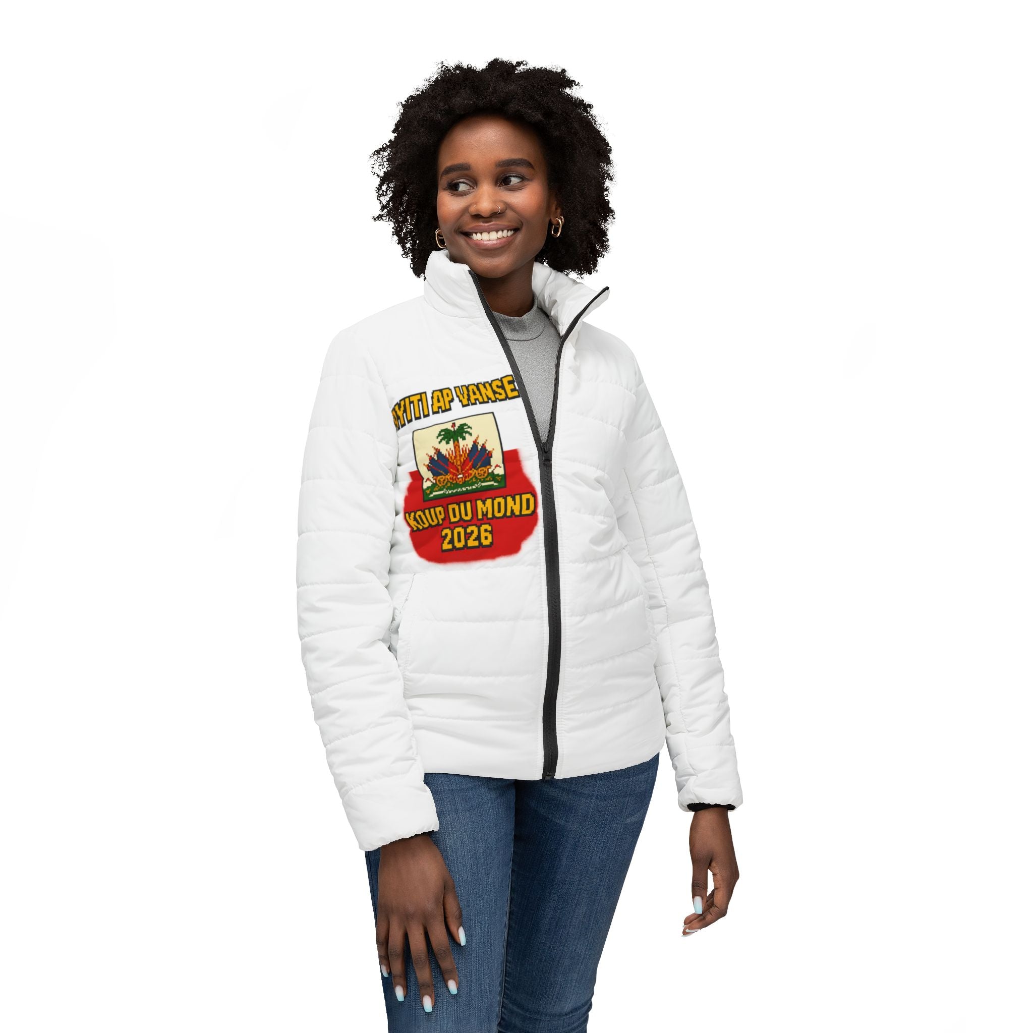 🇭🇹 Veste Femme Haïti – Élégance, Confort et Fierté