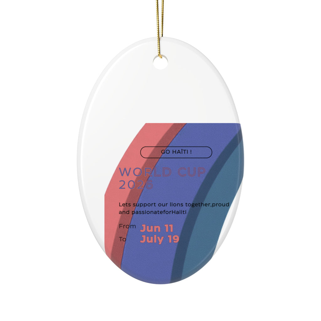World Cup 2026 Ceramic Ornament — "Go Haiti!" Supporter Keepsake (Jun 11–Jul 19)