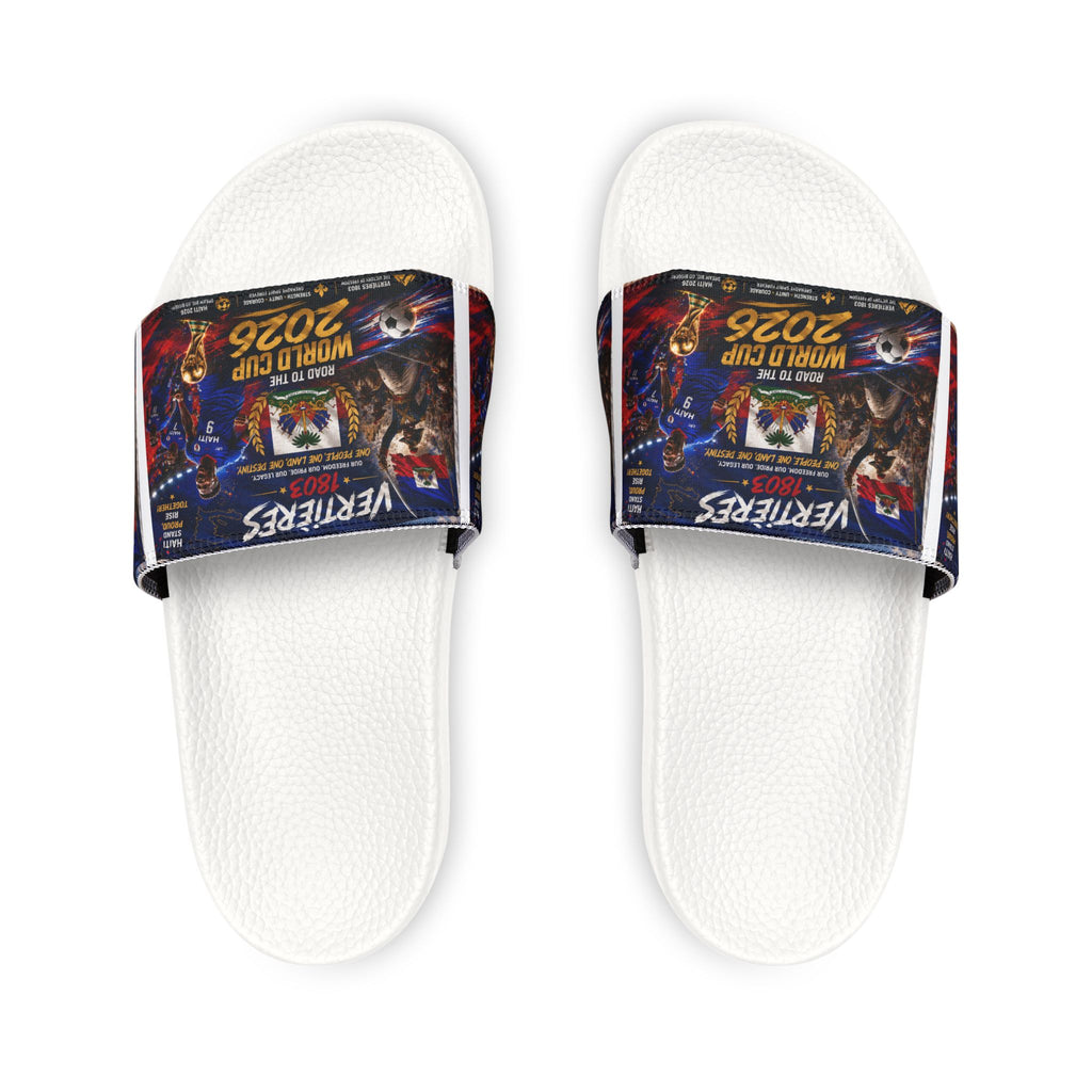 Removable-Strap Slide Sandals — Custom Graphic Summer Slides