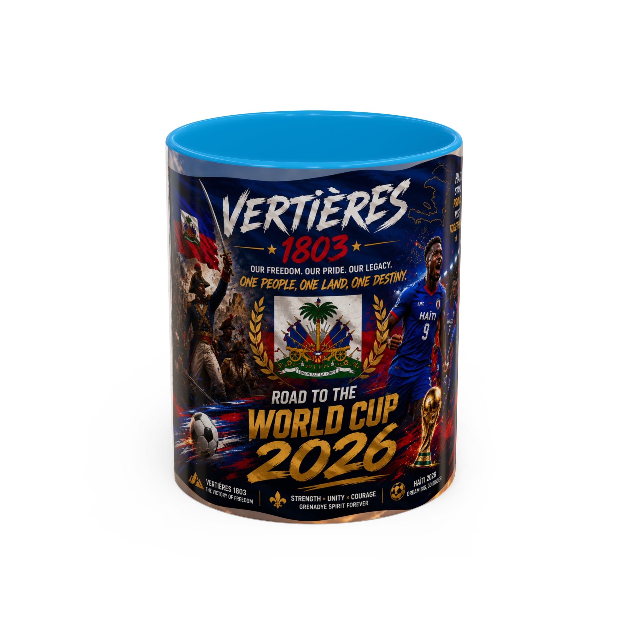 Haiti World Cup 2026 Coffee Mug (11oz/15oz) — Vertières Soccer Fan Gift