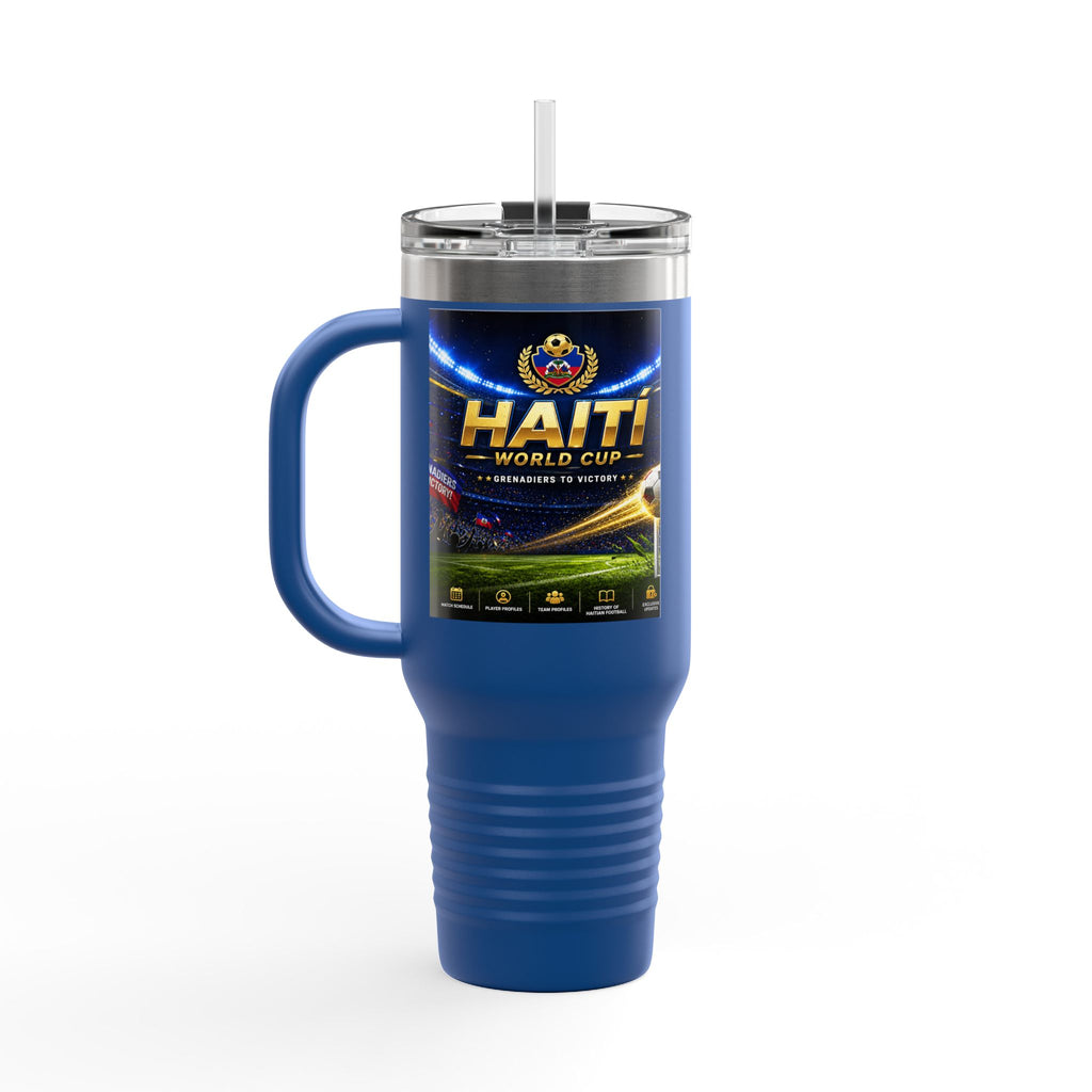 Haiti World Cup 40oz Insulated Travel Mug — Sports Fan Tumbler