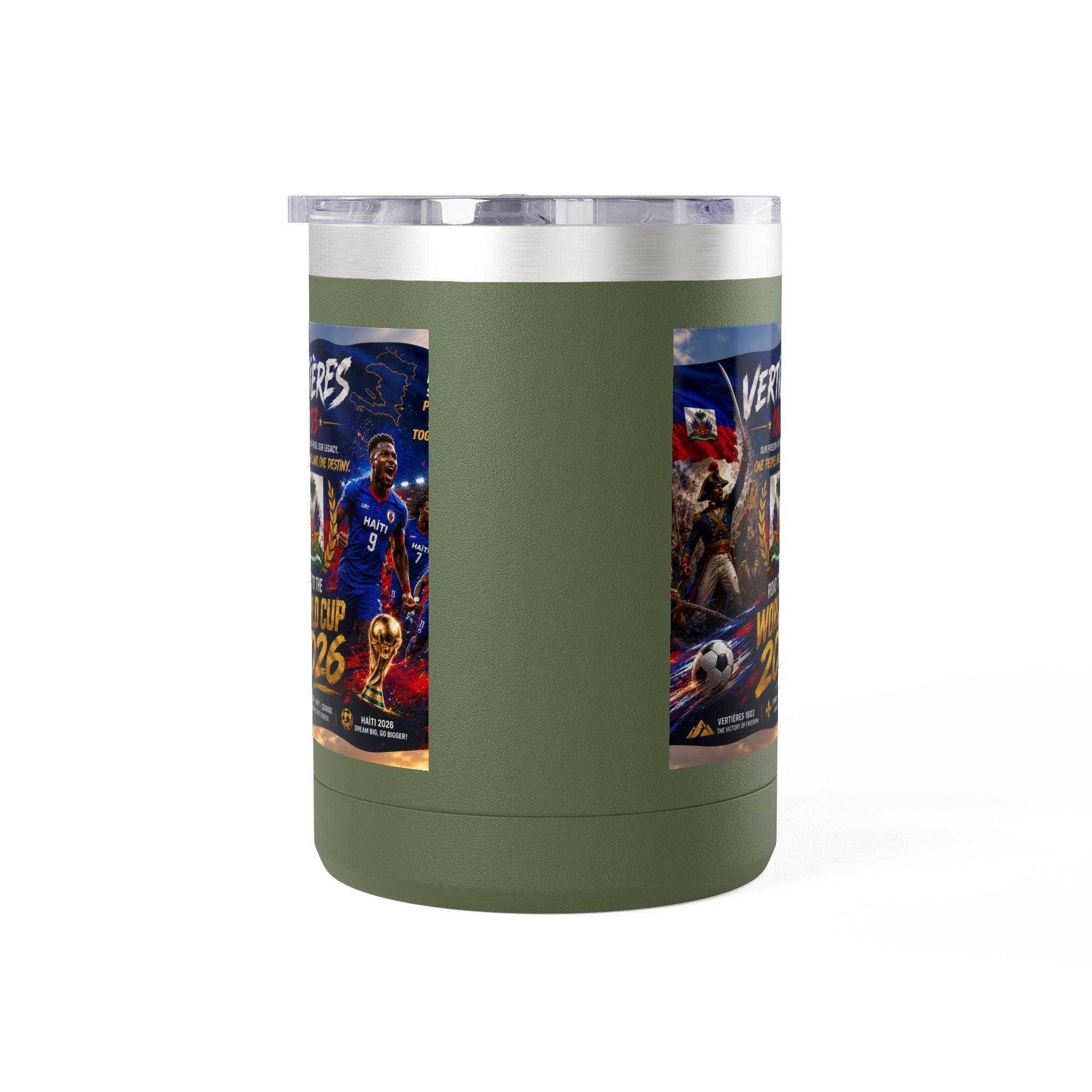 World Cup 2026 Haiti Soccer Tumbler – Vertières 1803 Team Travel Mug (15oz)