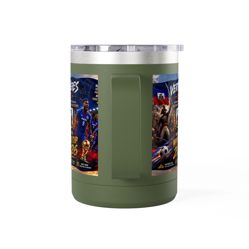 World Cup 2026 Haiti Soccer Tumbler – Vertières 1803 Team Travel Mug (15oz)