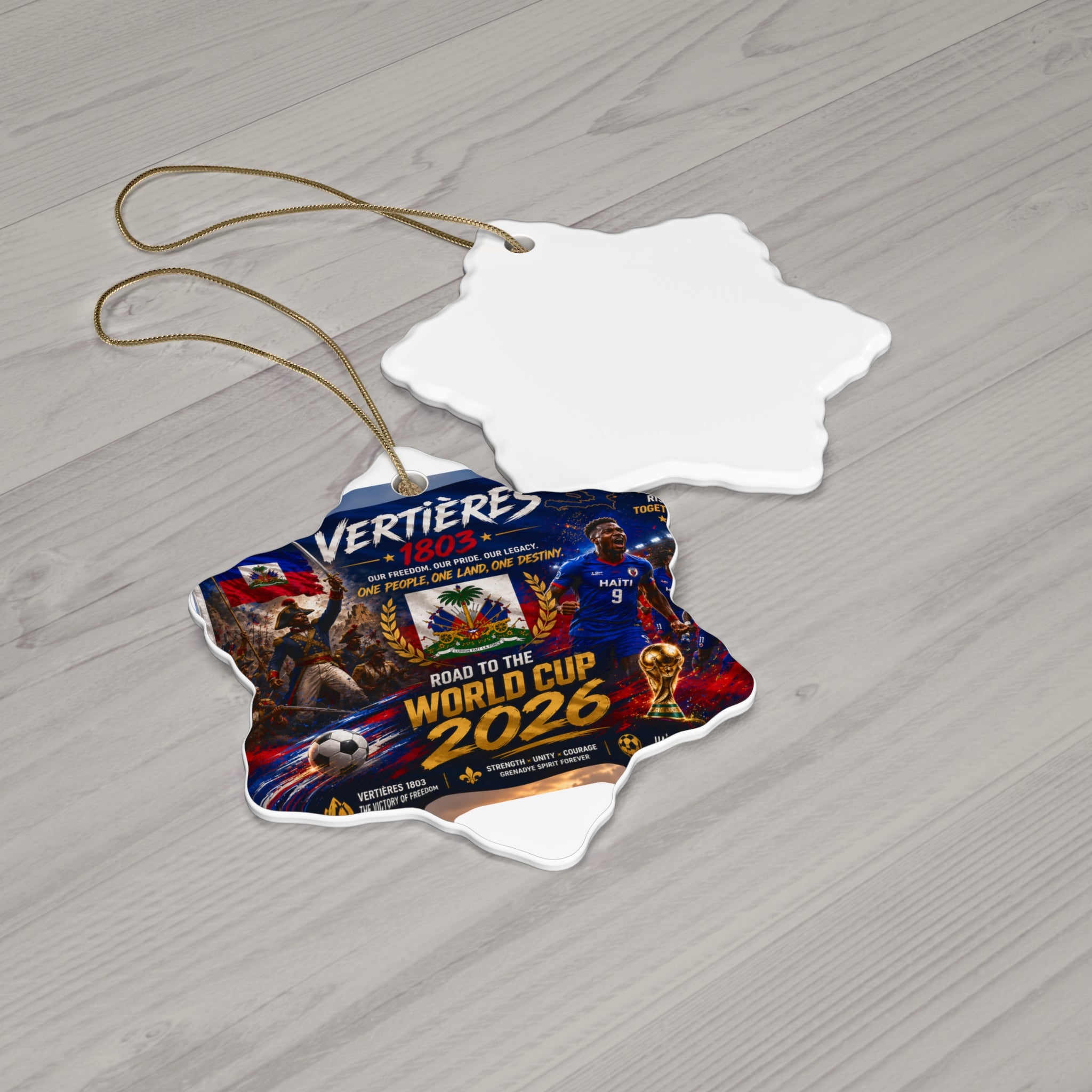 World Cup 2026 Ceramic Star Ornament — Soccer Fan Holiday Keepsake