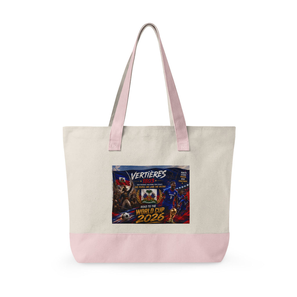 Canvas Tote Bag — Vertières World Cup 2026 Graphic Zippered Tote