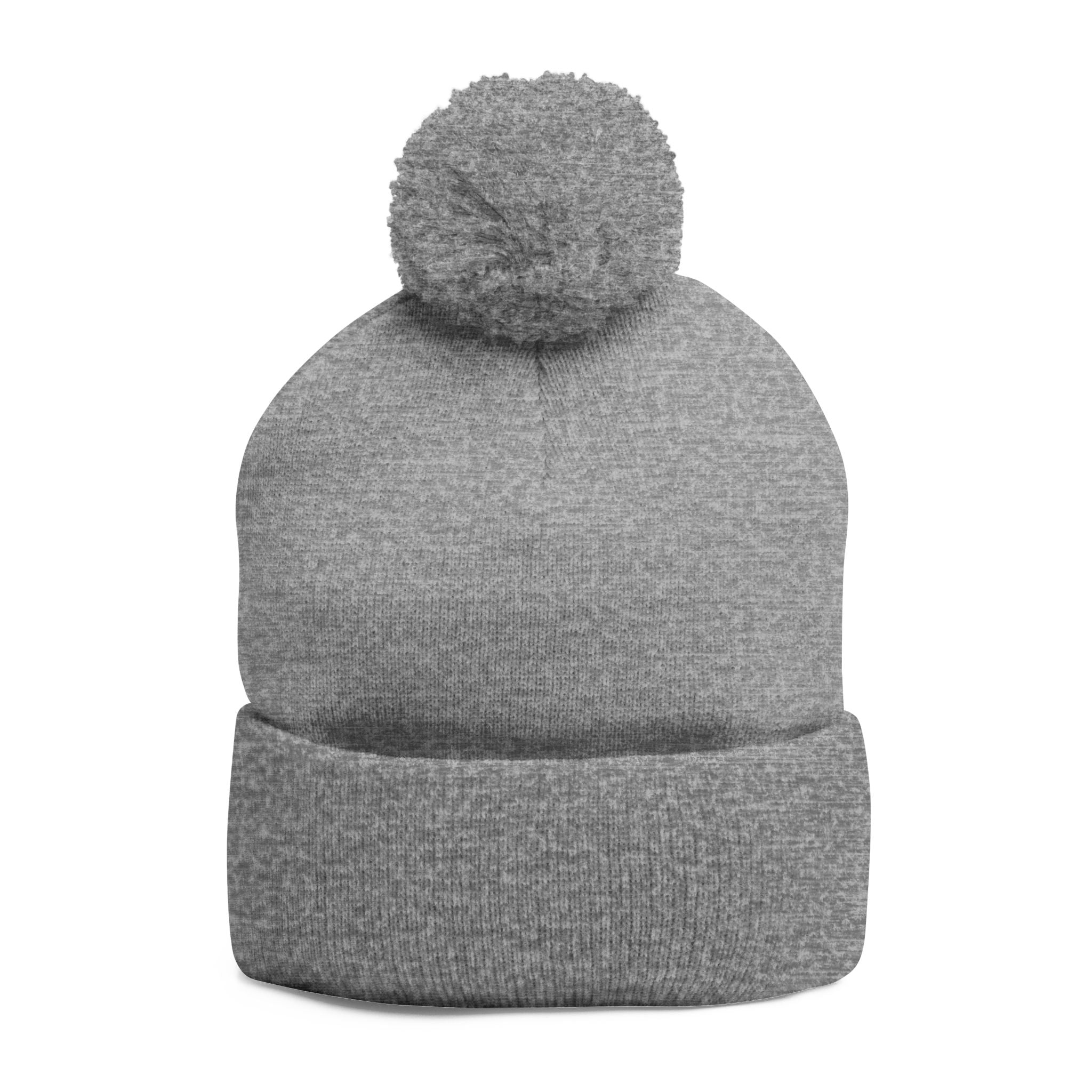 Embroidered Pom-Pom Beanie — Cute Mini Ducklings Knit Hat
