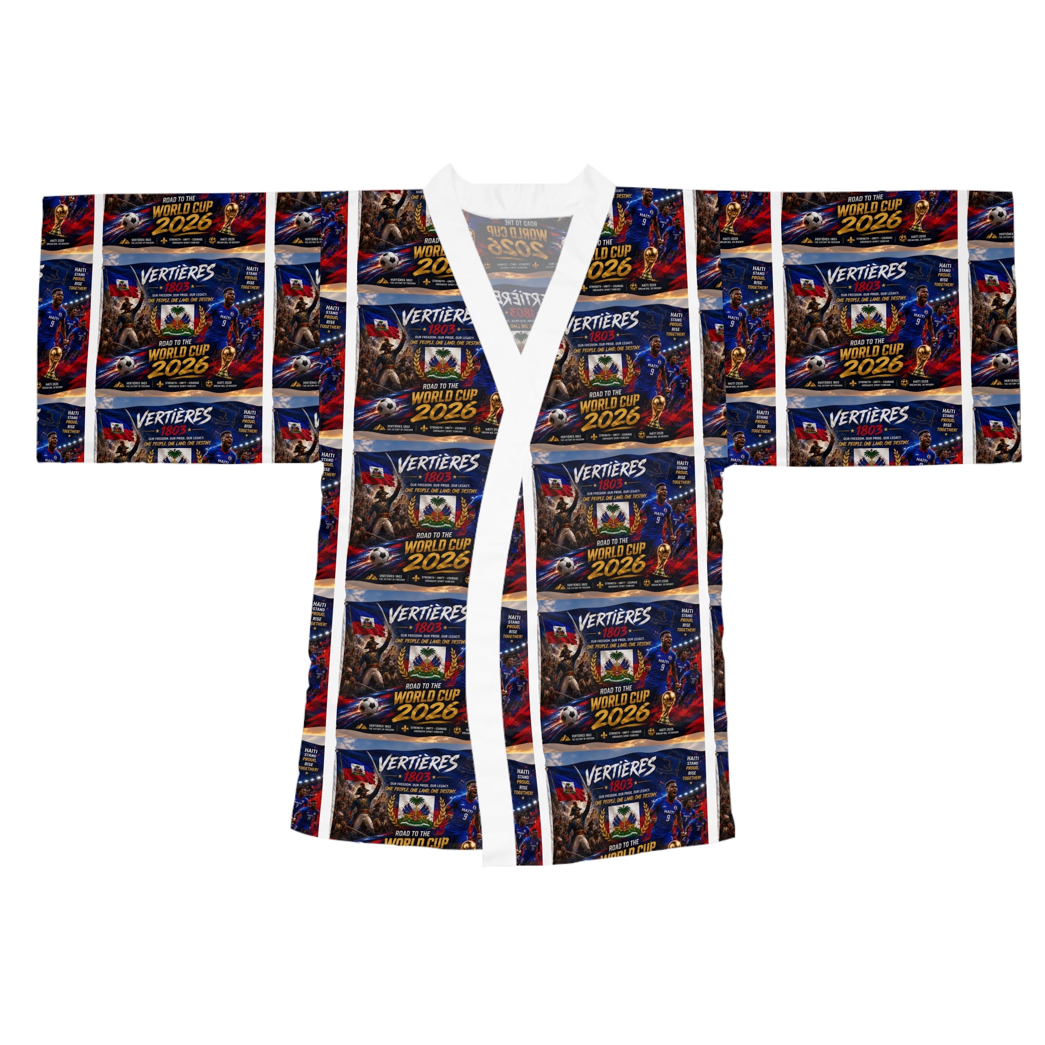 Kimono Robe — Custom All-Over Print Gaming/Event Poster Design (Features "2026" & "Ventures")