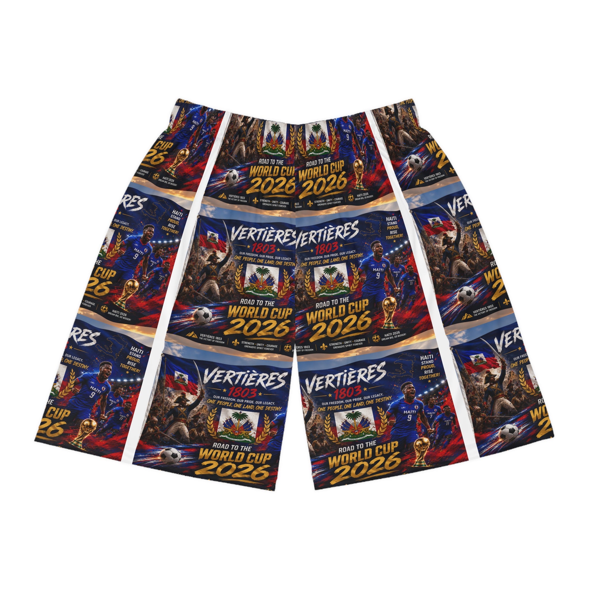 World Cup 2026 Basketball Shorts - All-Over Print Soccer Tournament Design