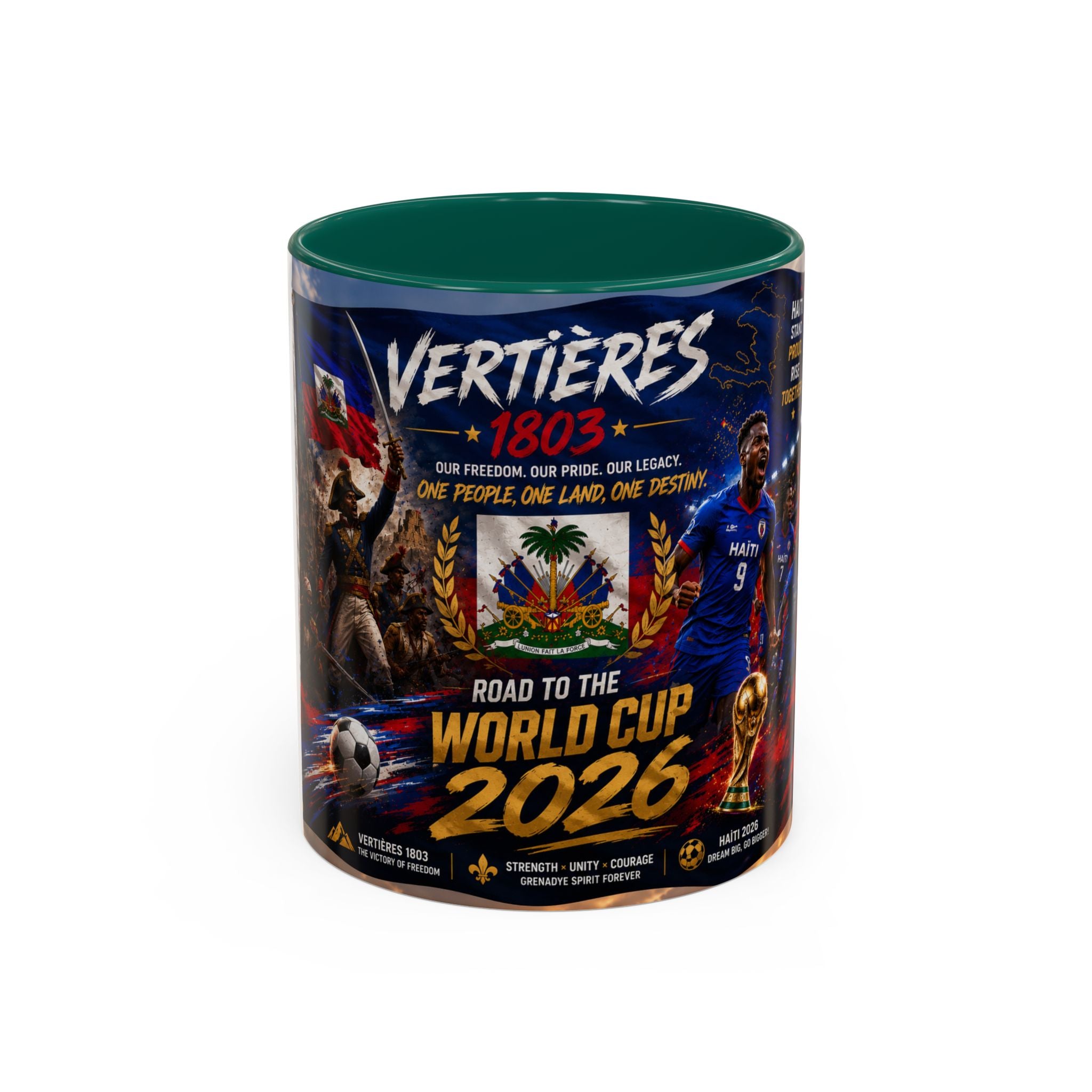 Haiti World Cup 2026 Coffee Mug (11oz/15oz) — Vertières Soccer Fan Gift