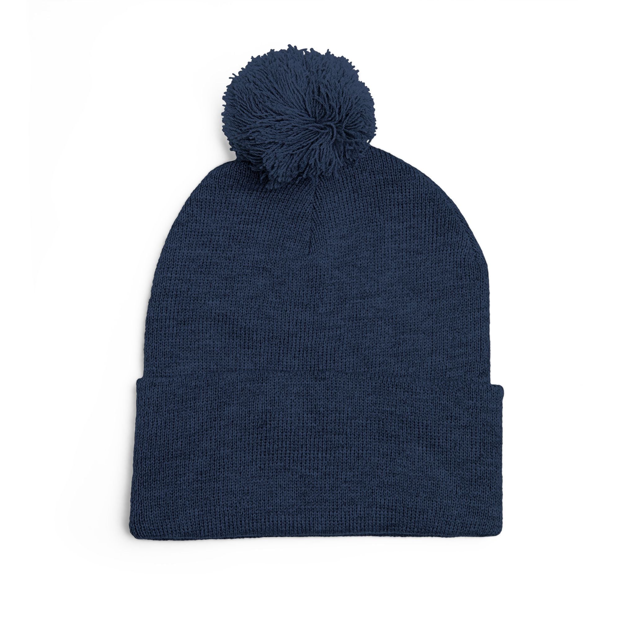 Embroidered Pom-Pom Beanie — Cute Mini Ducklings Knit Hat