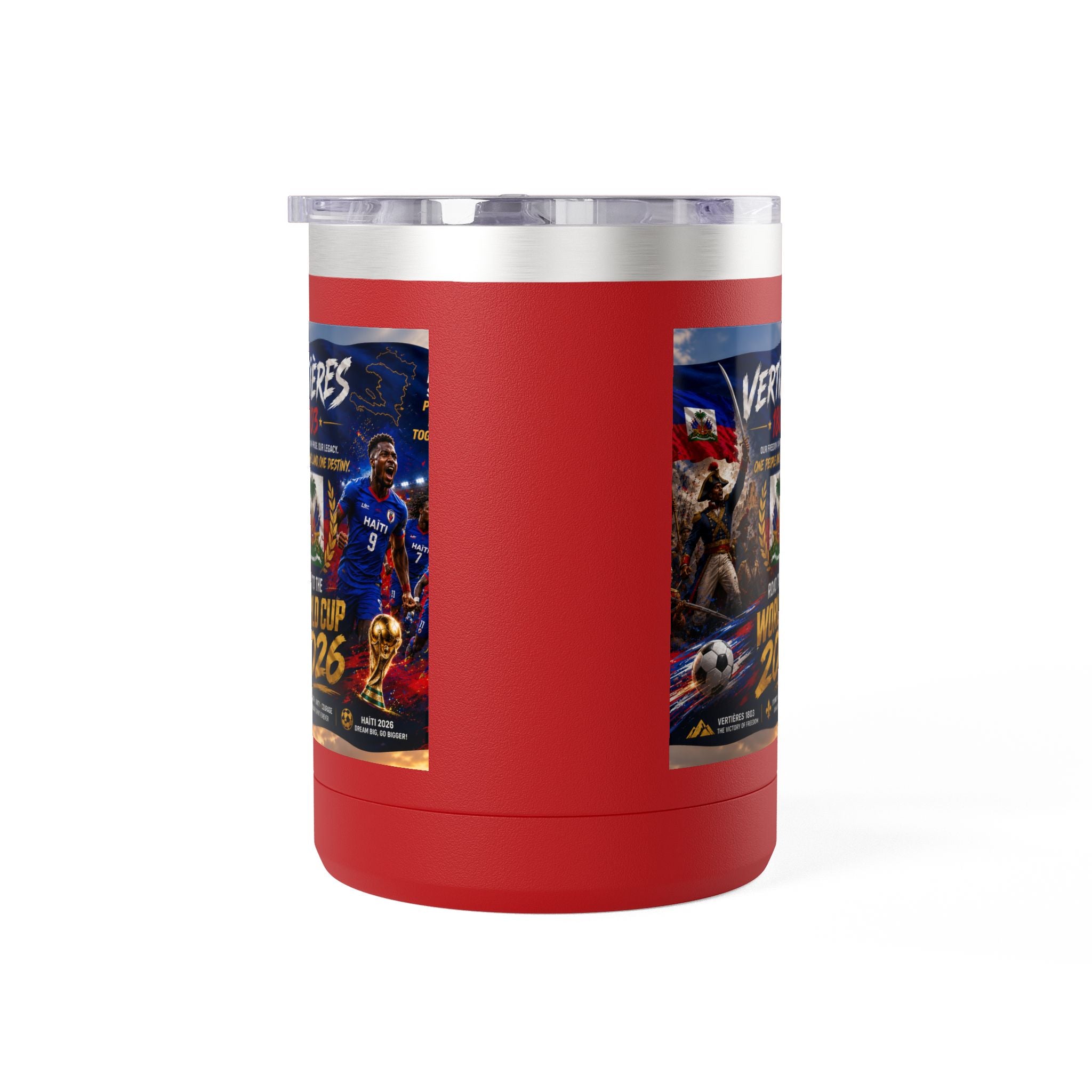 World Cup 2026 Haiti Soccer Tumbler – Vertières 1803 Team Travel Mug (15oz)