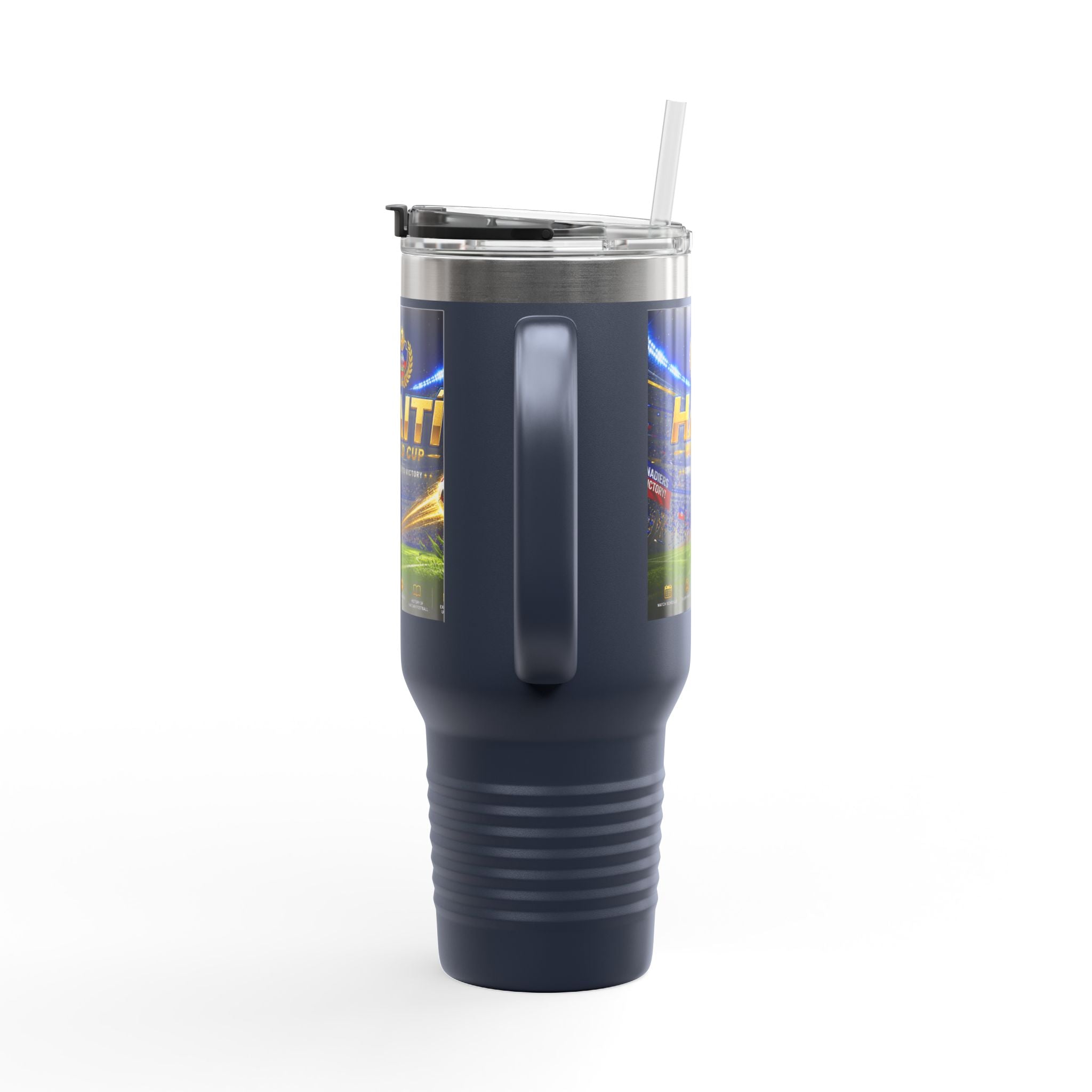 Haiti World Cup 40oz Insulated Travel Mug — Sports Fan Tumbler