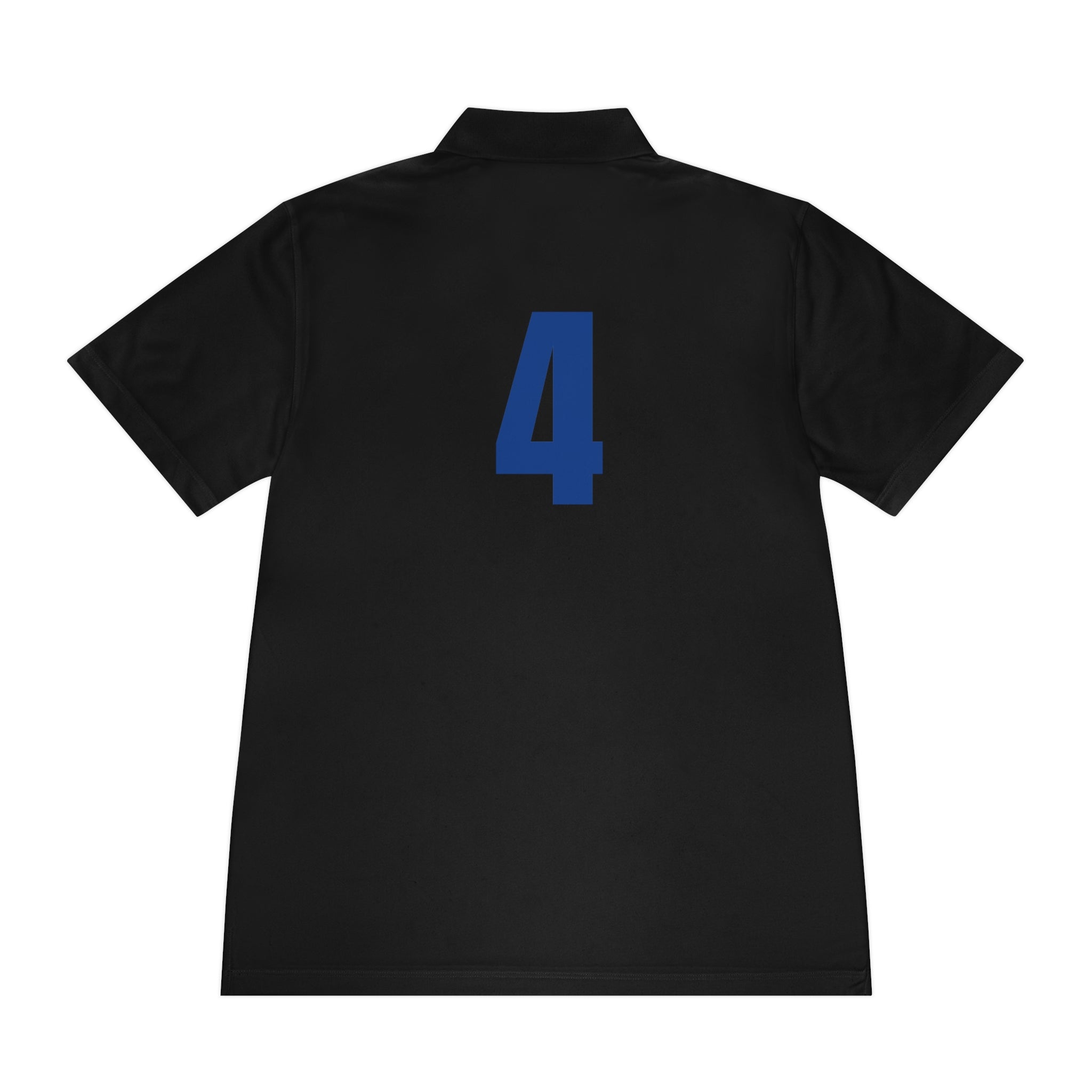 Men's Sport Polo Shirt with Player Photo & Back Number 4 — Athletic Team Golf Polo