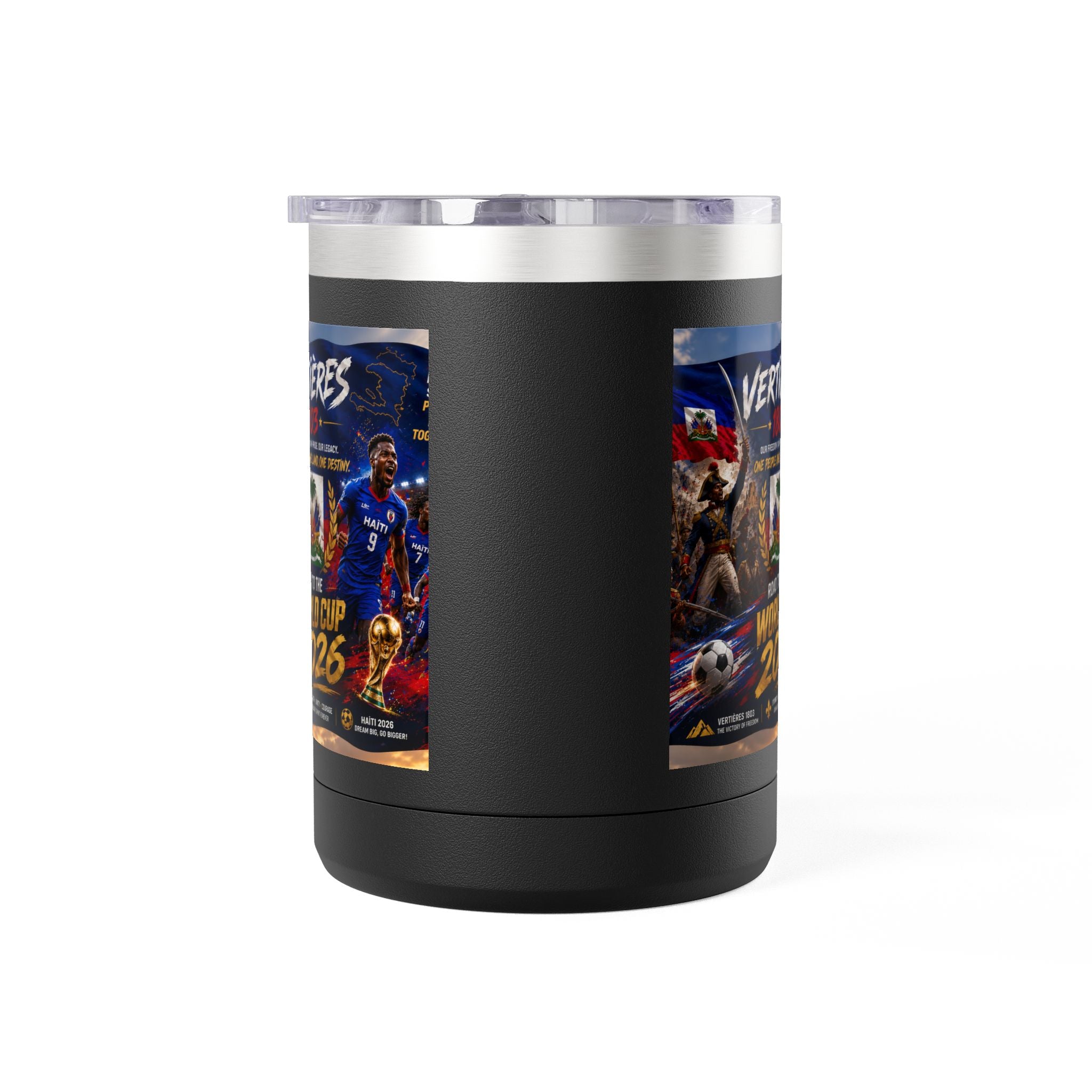World Cup 2026 Haiti Soccer Tumbler – Vertières 1803 Team Travel Mug (15oz)