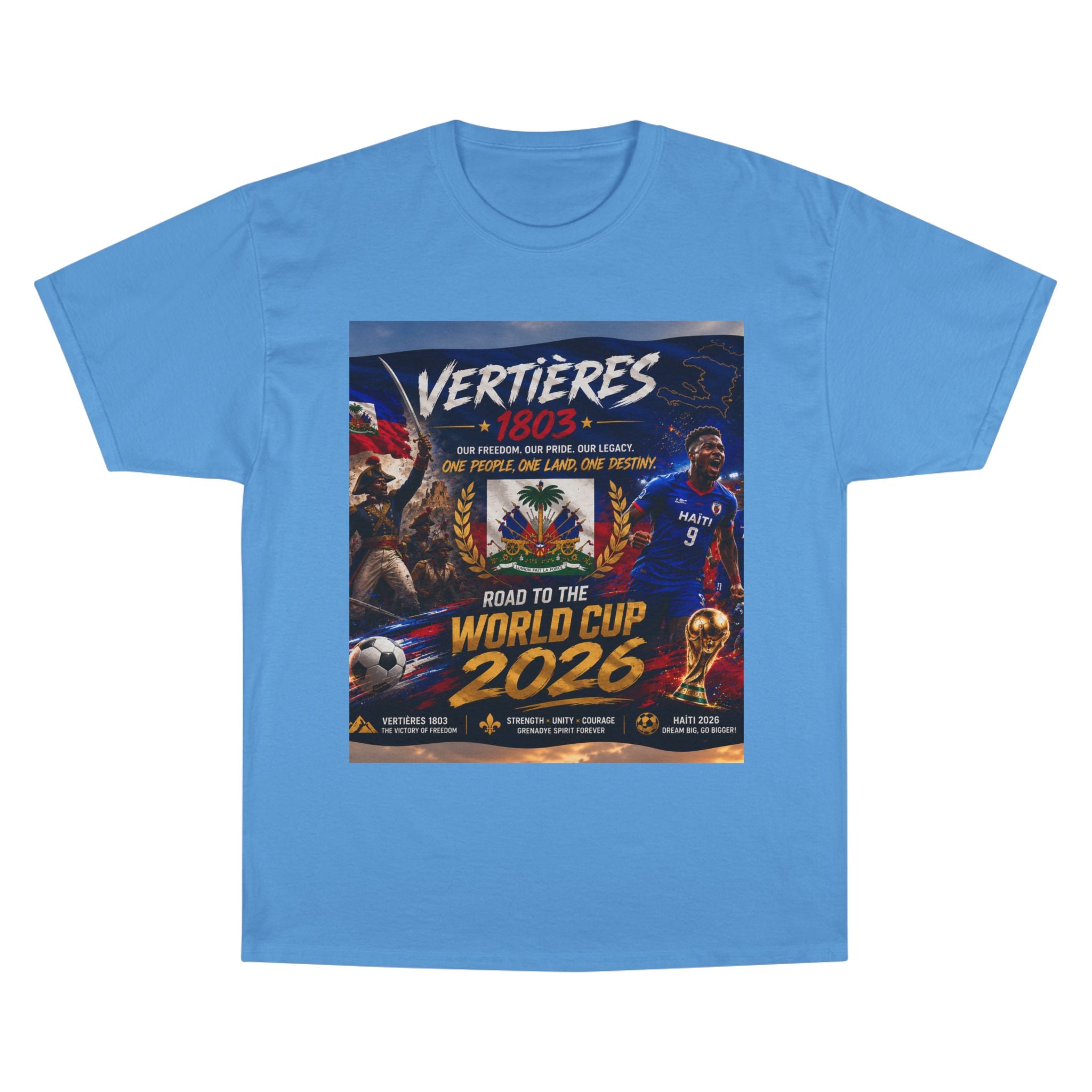 Vertières 1803 World Cup 2026 T-Shirt — Haiti Football Champion Tee