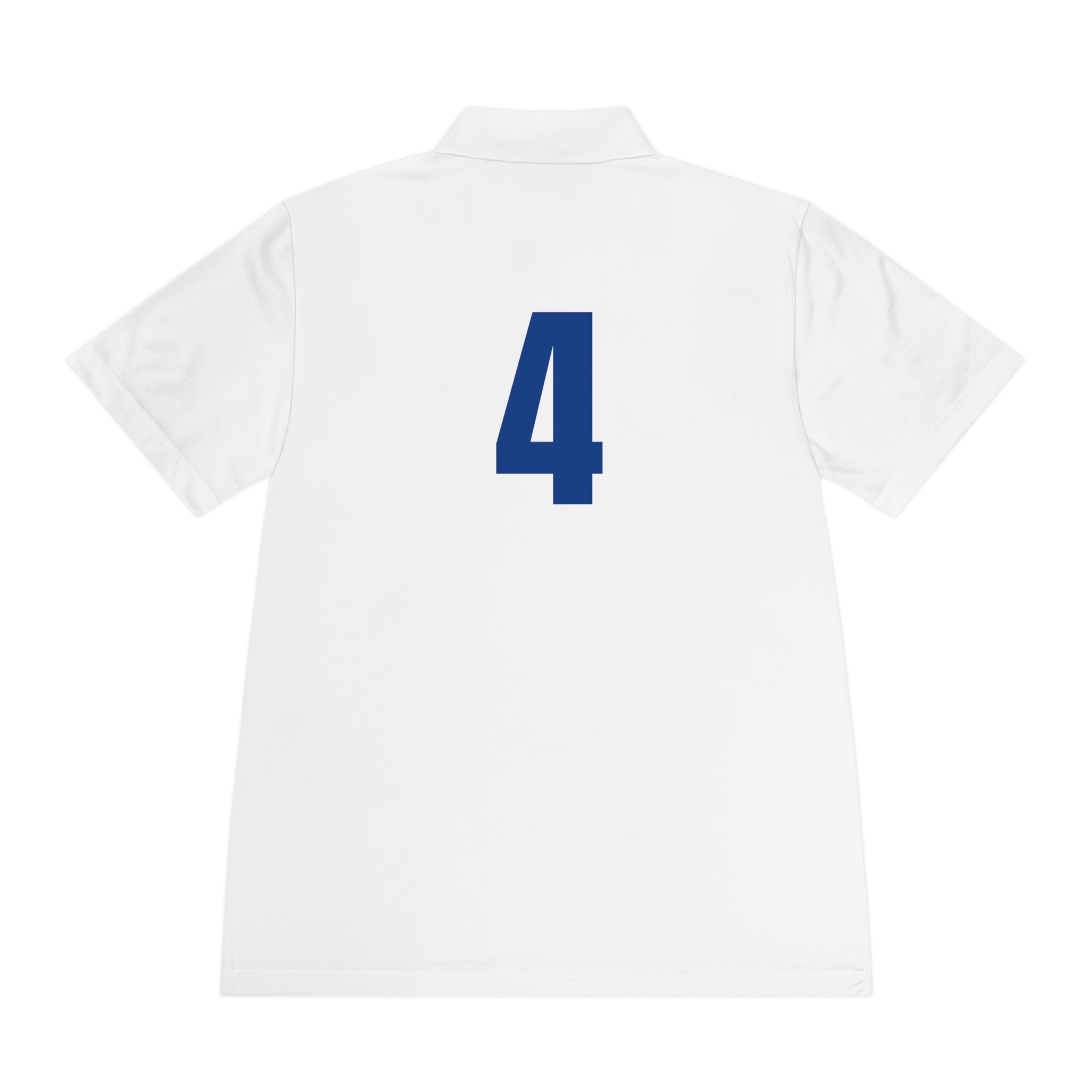 Men's Sport Polo Shirt with Player Photo & Back Number 4 — Athletic Team Golf Polo