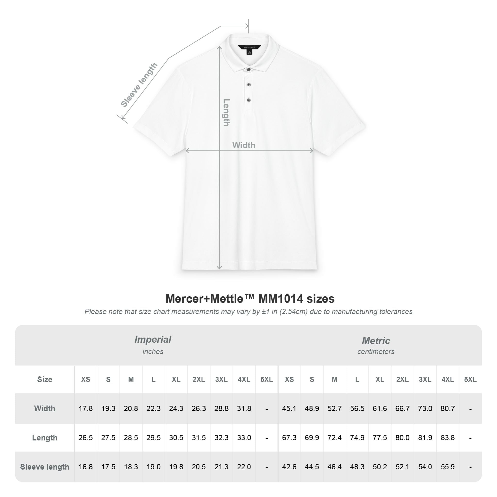 Men's Stretch Jersey Polo — Mercer+Mettle® Classic White Performance Polo
