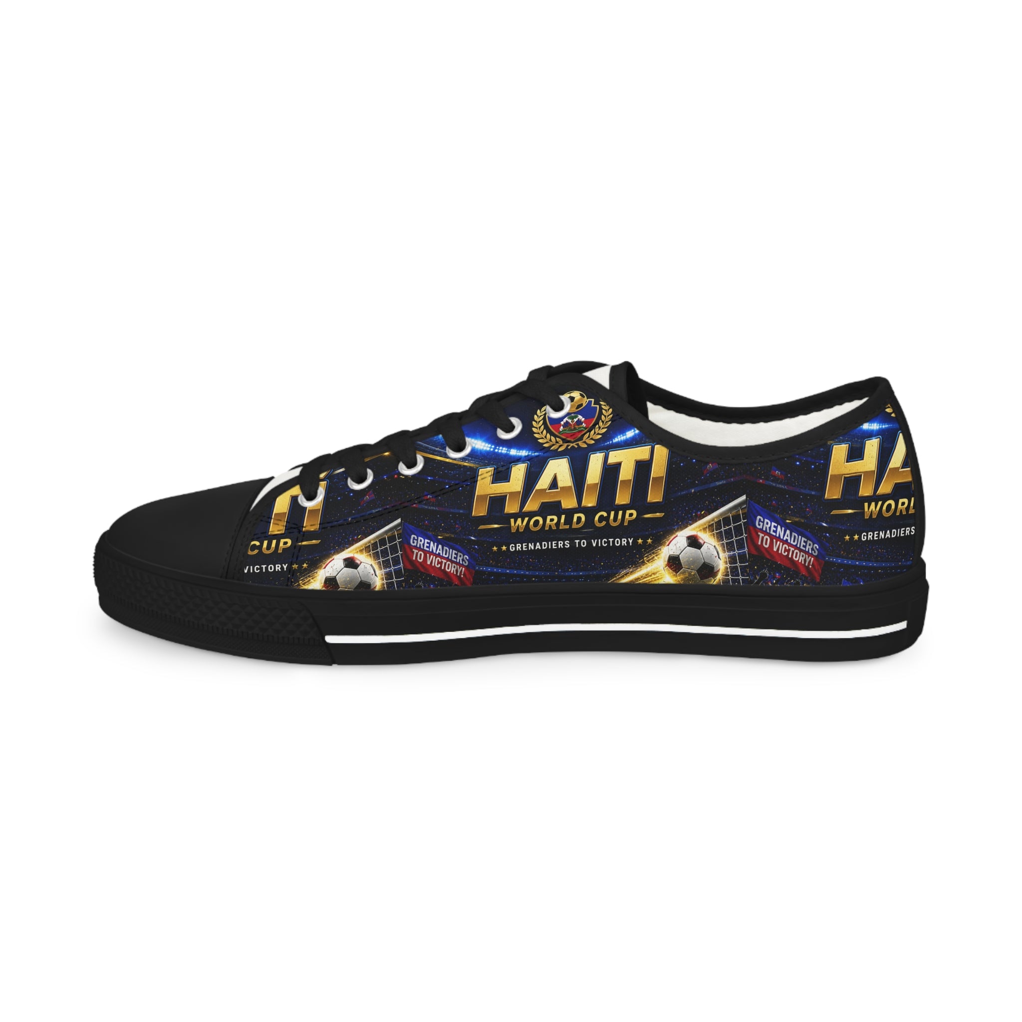 Haiti World Cup Soccer Men's Low Top Sneakers