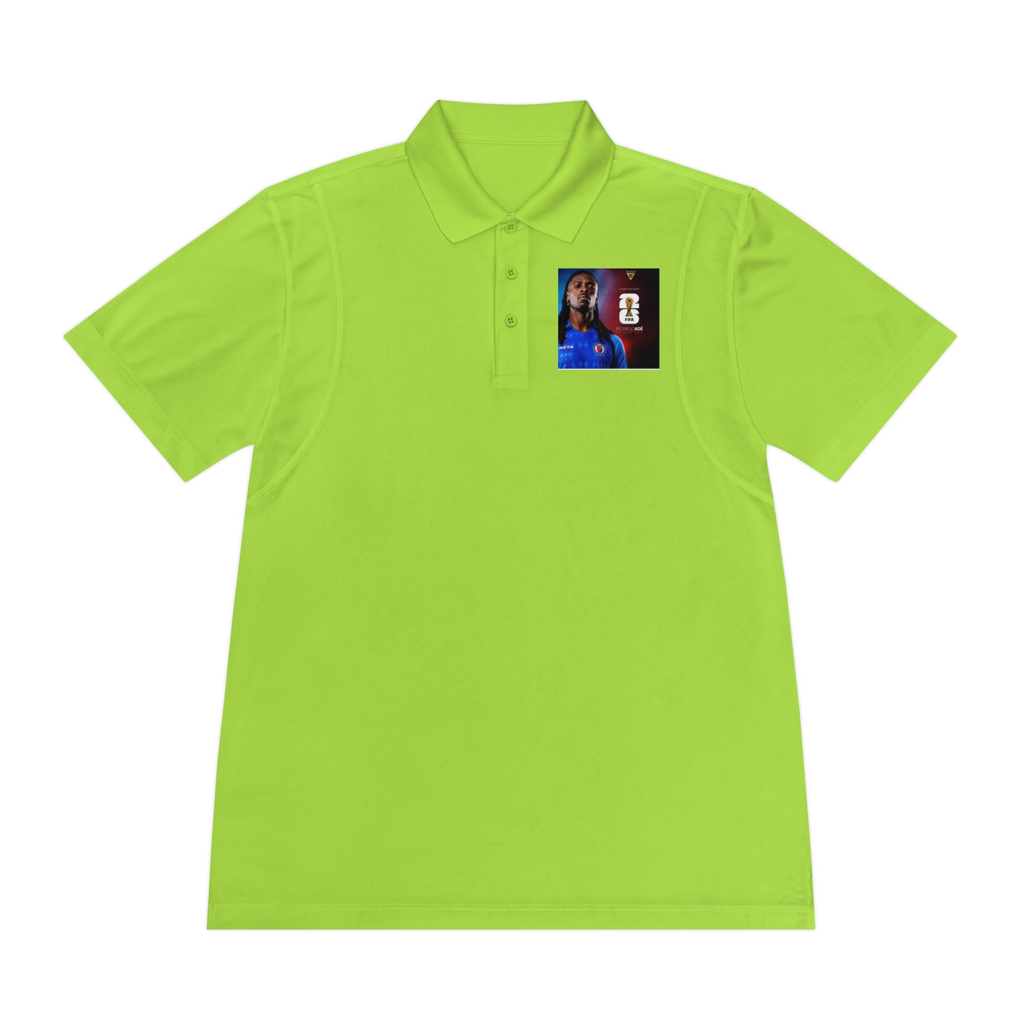 Men's Sport Polo Shirt with Player Photo & Back Number 4 — Athletic Team Golf Polo