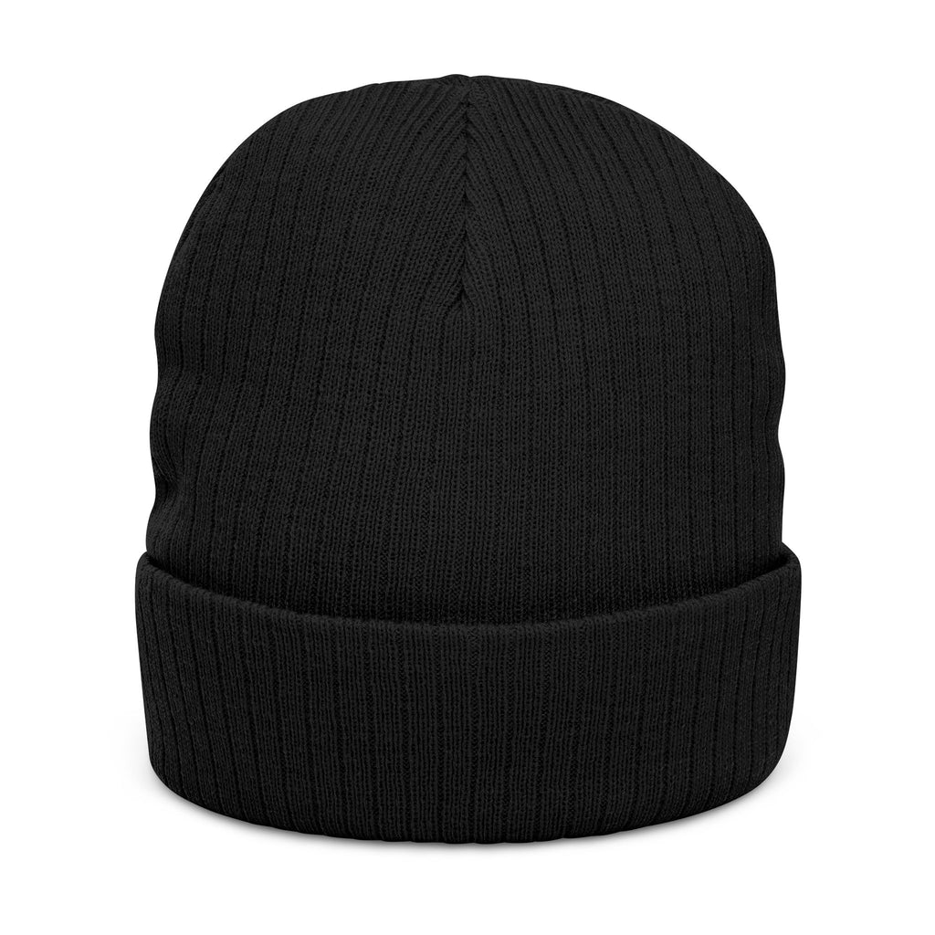 Embroidered Ribbed Knit Beanie — Vintage Pinball Arcade Patch