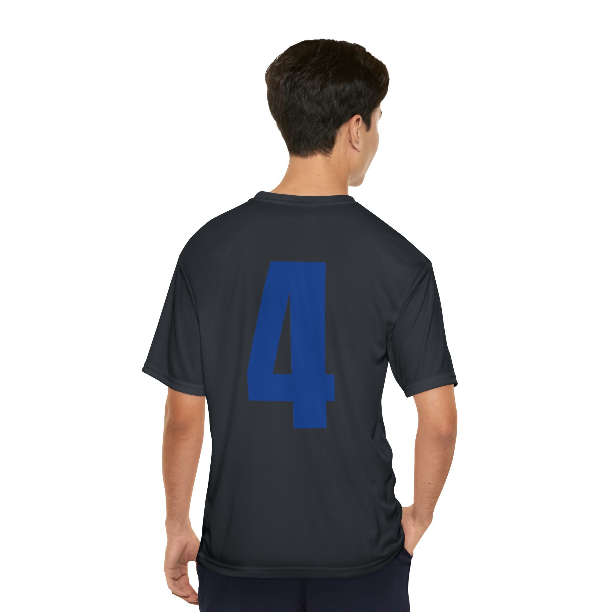 Soccer Jersey T-Shirt — Number 4 Portrait Design (FIFA Tribute)