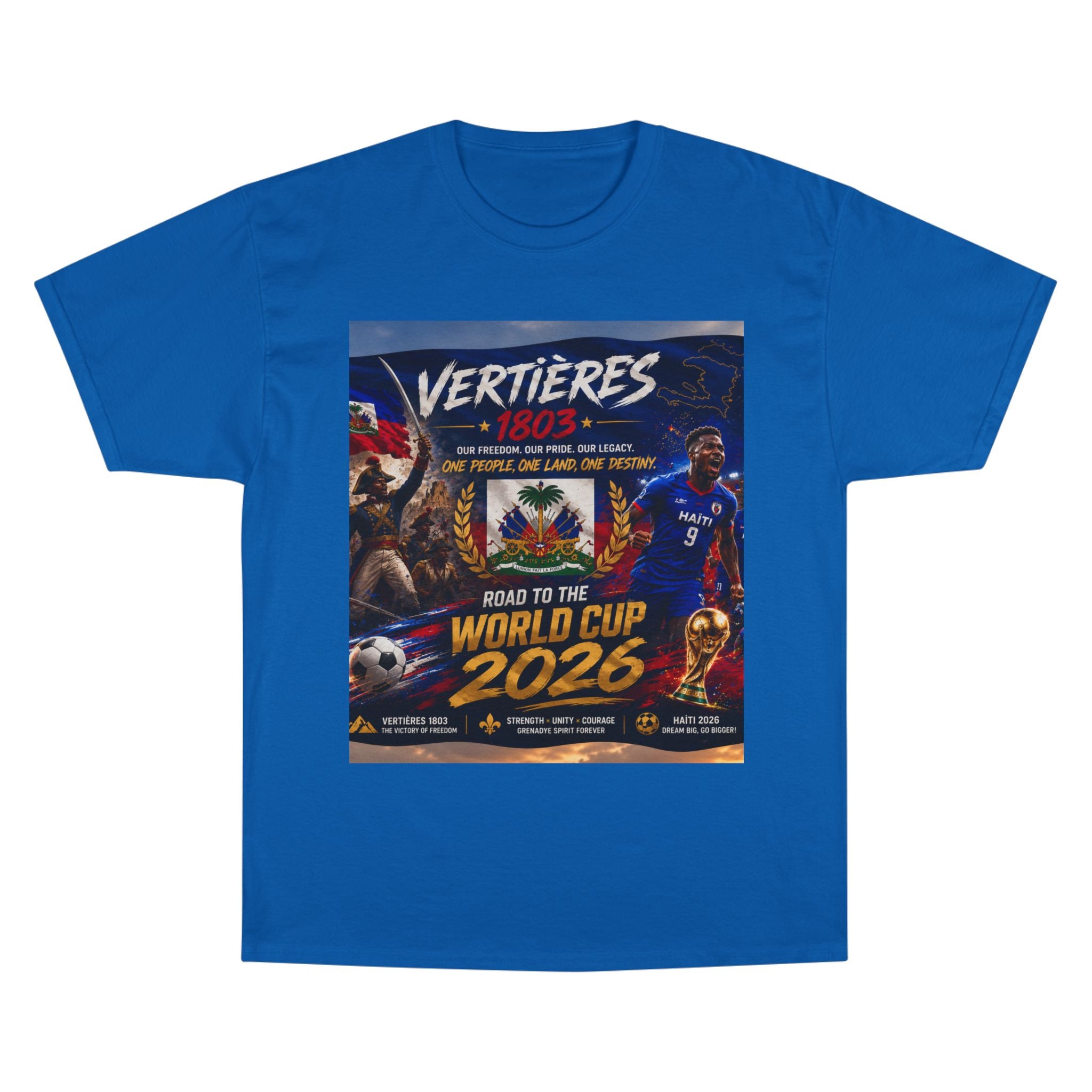 Vertières 1803 World Cup 2026 T-Shirt — Haiti Football Champion Tee