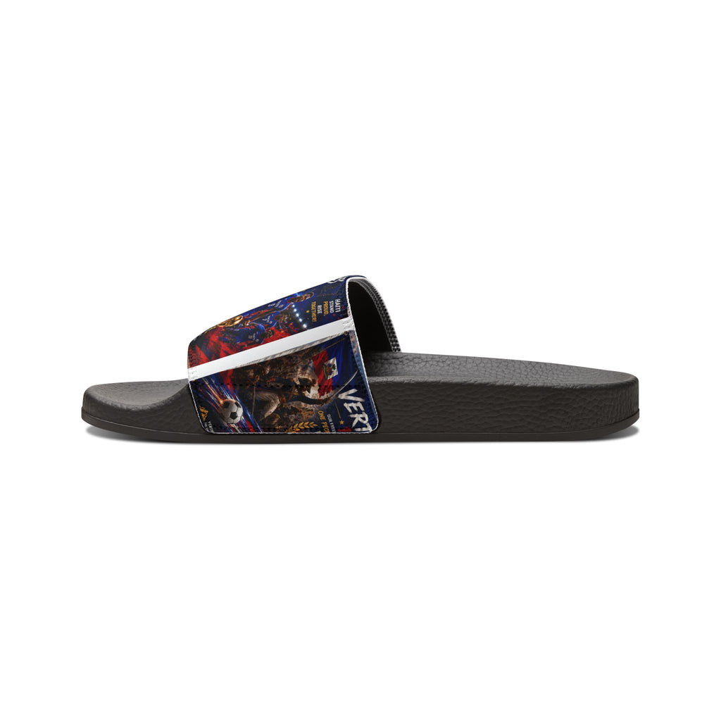 Removable-Strap Slide Sandals — Custom Graphic Summer Slides
