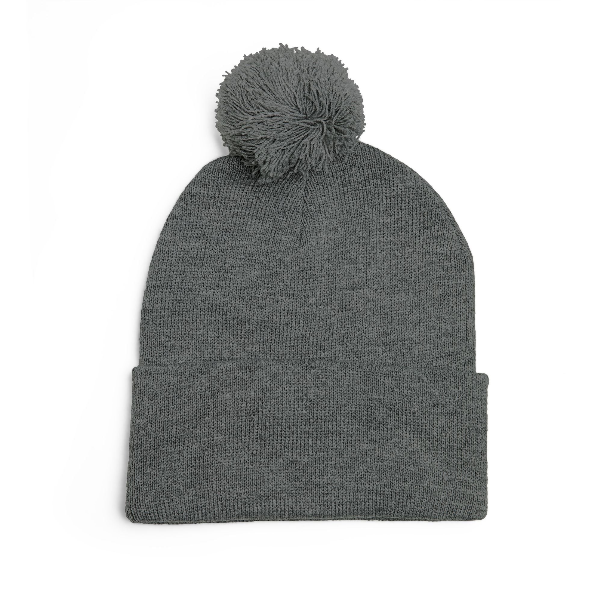 Embroidered Pom-Pom Beanie — Cute Mini Ducklings Knit Hat