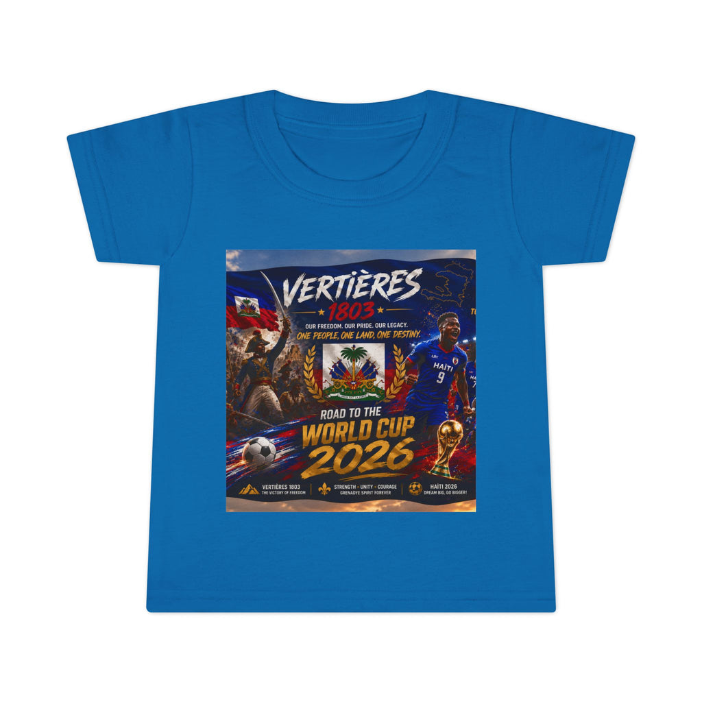 Toddler T-Shirt — "Vertières 1803" Haiti World Cup 2026 Soccer Tee