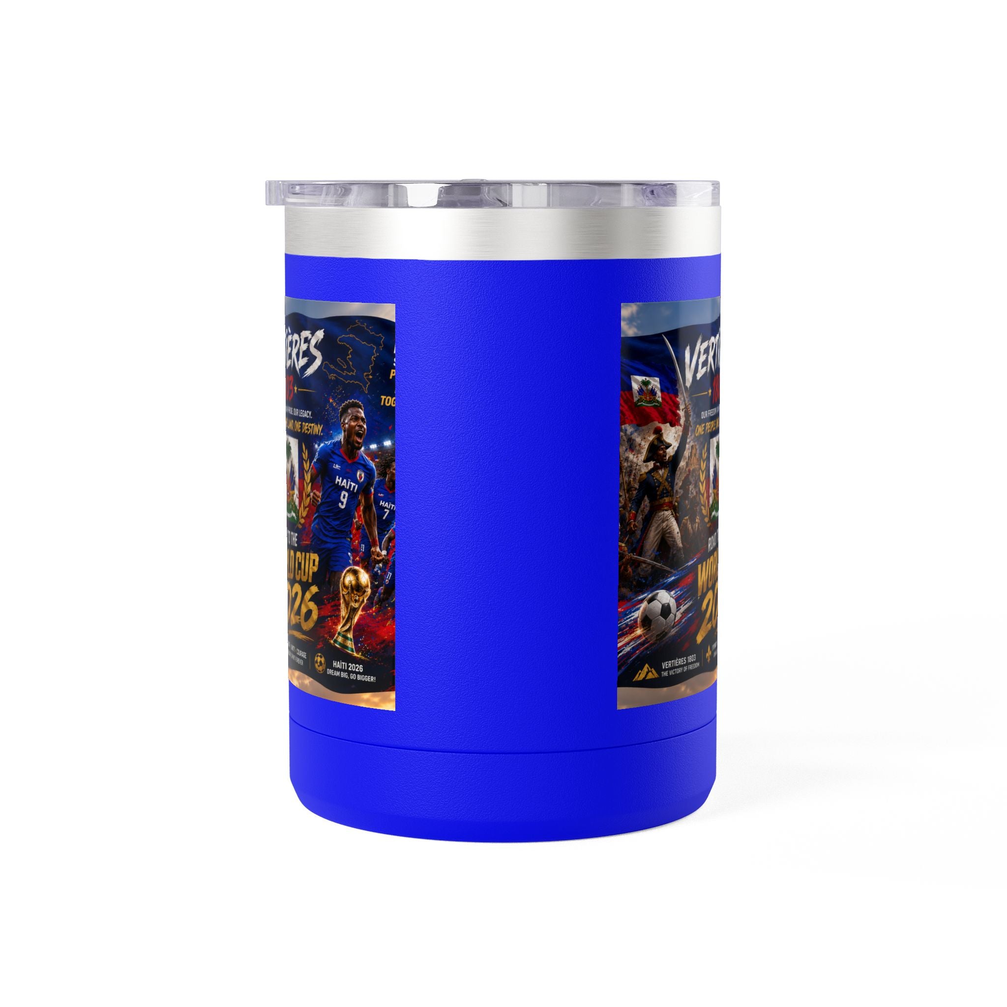 World Cup 2026 Haiti Soccer Tumbler – Vertières 1803 Team Travel Mug (15oz)