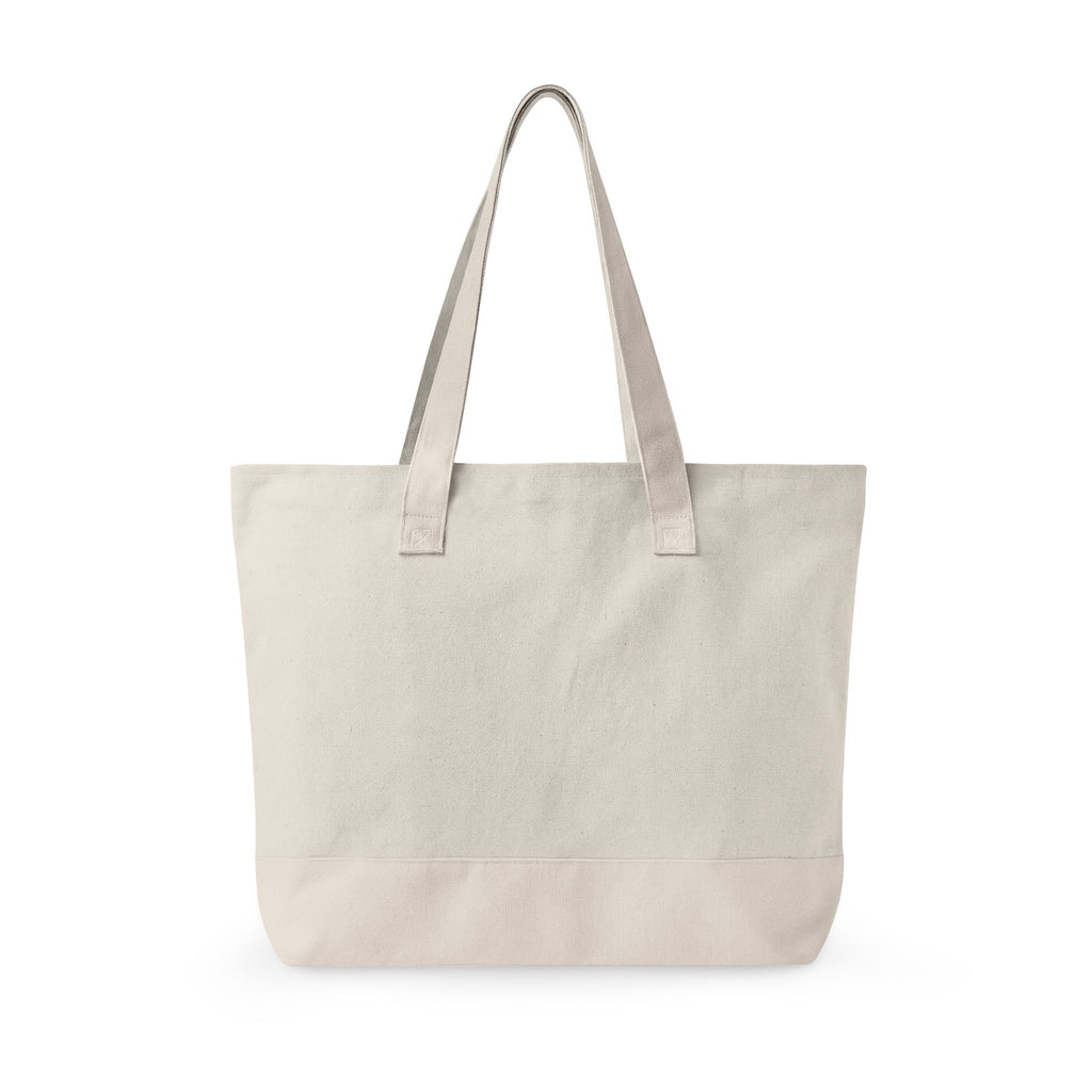 Haiti Flag Canvas Tote Bag – Zippered Travel & Market Tote with Coat of Arms Design