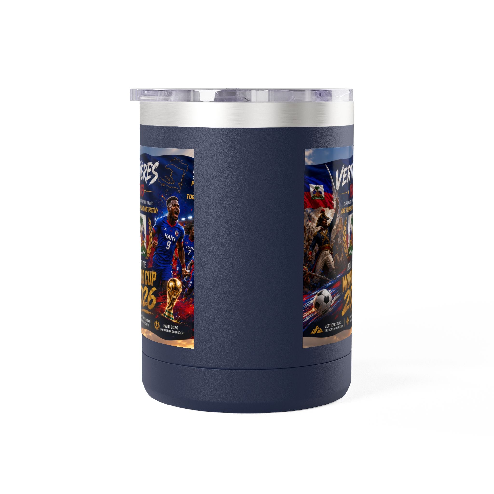 World Cup 2026 Haiti Soccer Tumbler – Vertières 1803 Team Travel Mug (15oz)