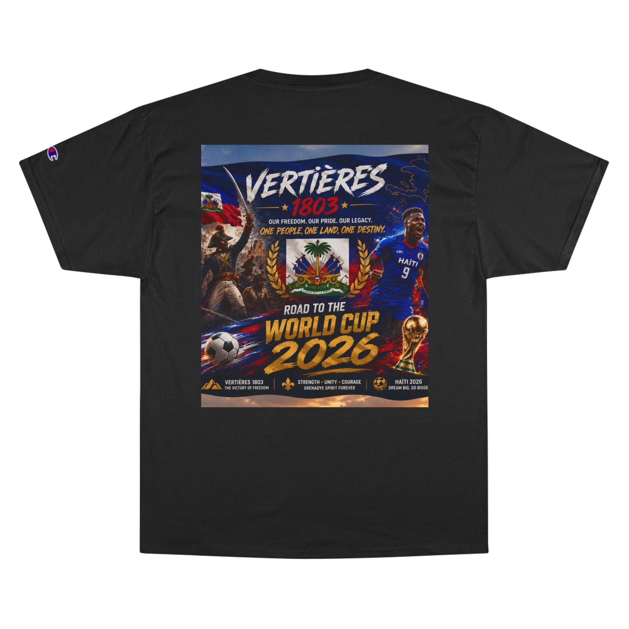 Vertières 1803 Champion T-Shirt – Haiti Road to the World Cup 2026 Soccer Tee