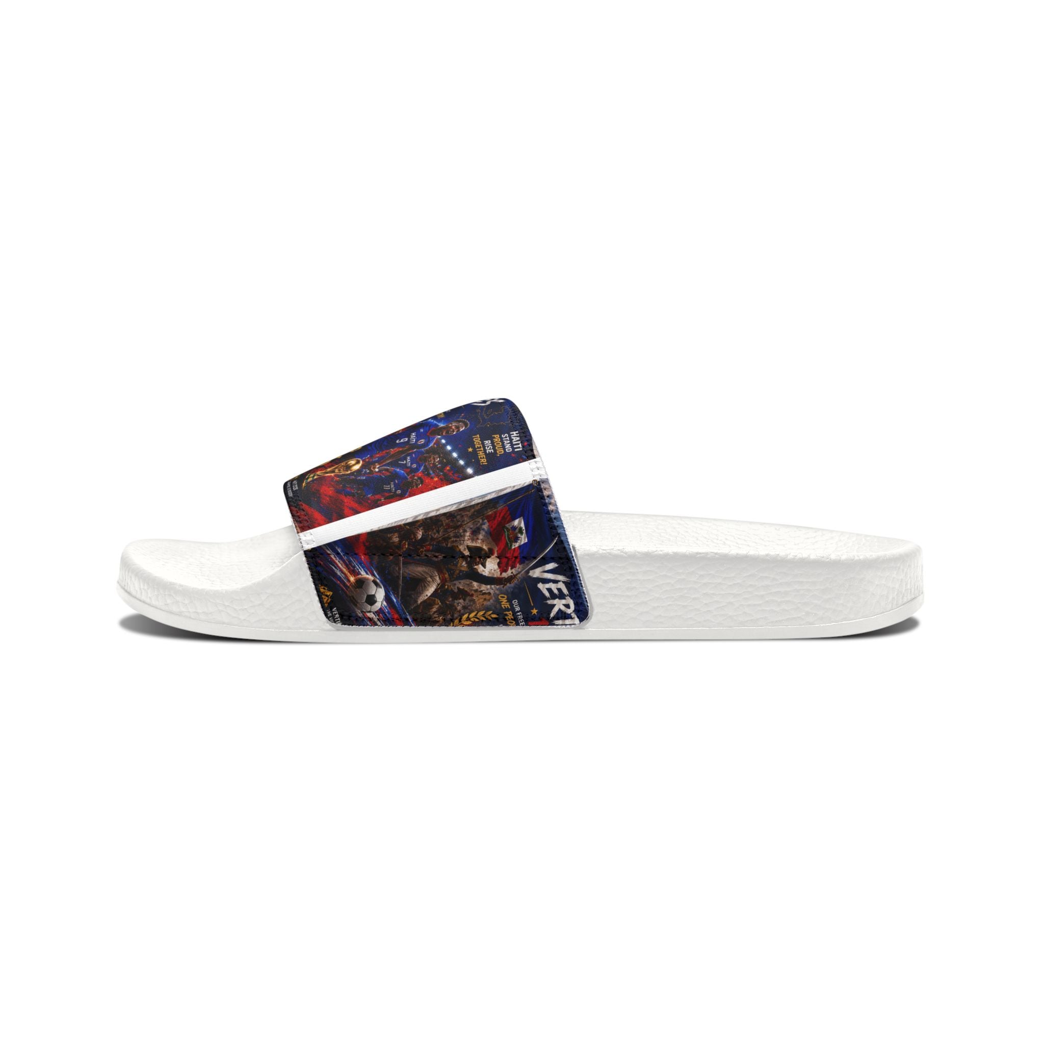 Removable-Strap Slide Sandals — Custom Graphic Summer Slides