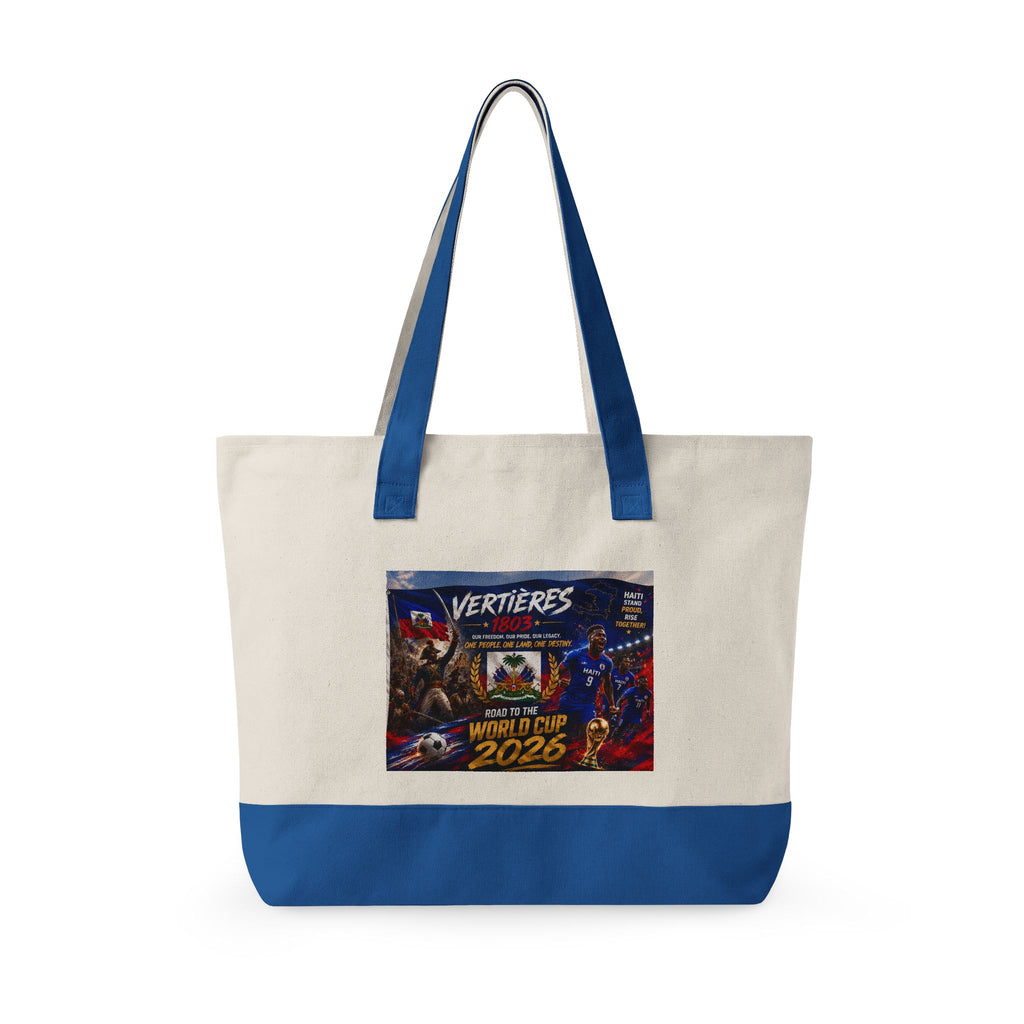 Canvas Tote Bag — Vertières World Cup 2026 Graphic Zippered Tote