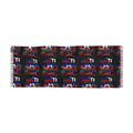 Haiti Pride Light Scarf — Red, Blue & Black Woven Tribute Scarf