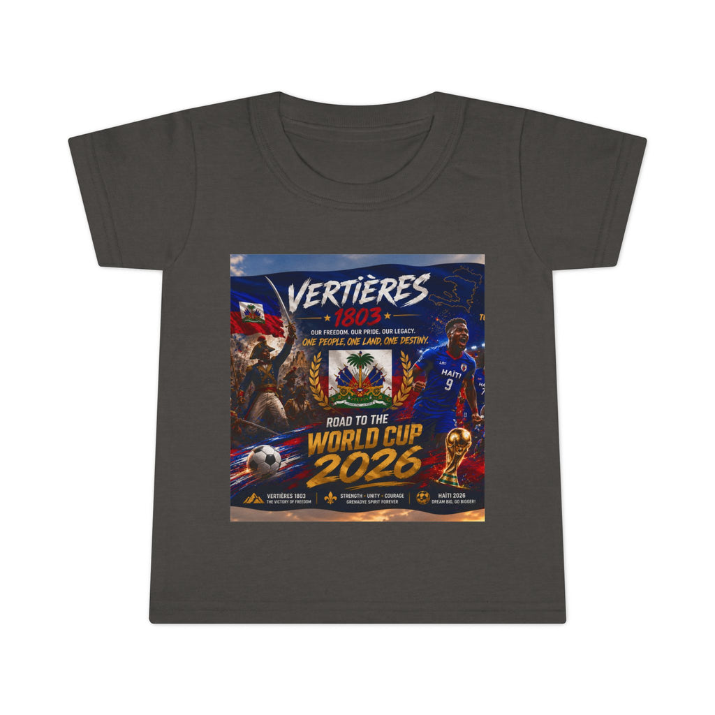 Toddler T-Shirt — "Vertières 1803" Haiti World Cup 2026 Soccer Tee