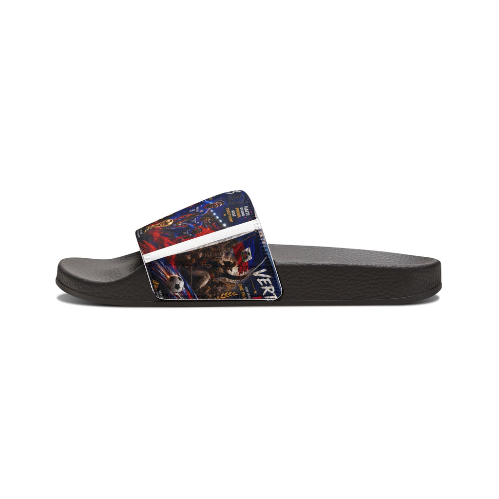 Removable-Strap Slide Sandals — Custom Graphic Summer Slides