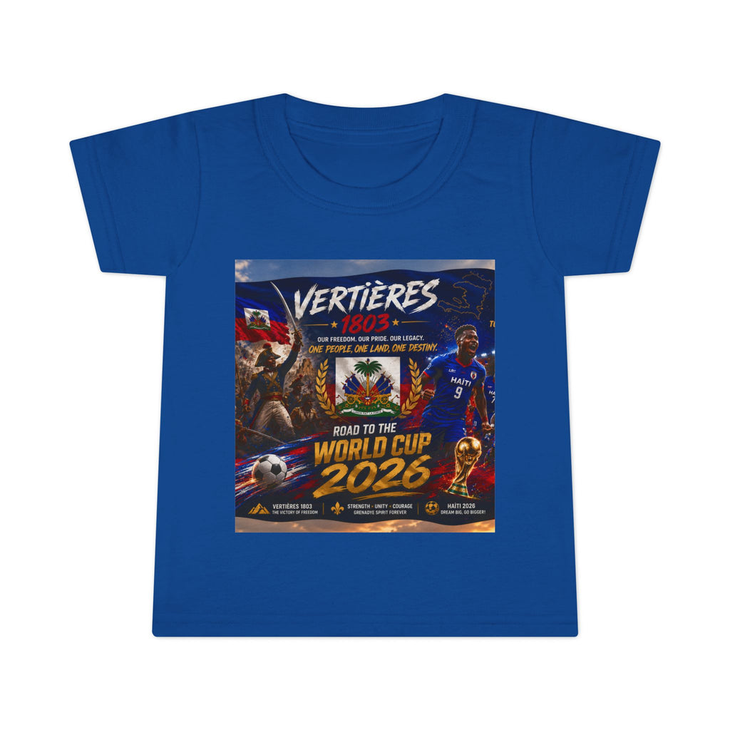 Toddler T-Shirt — "Vertières 1803" Haiti World Cup 2026 Soccer Tee