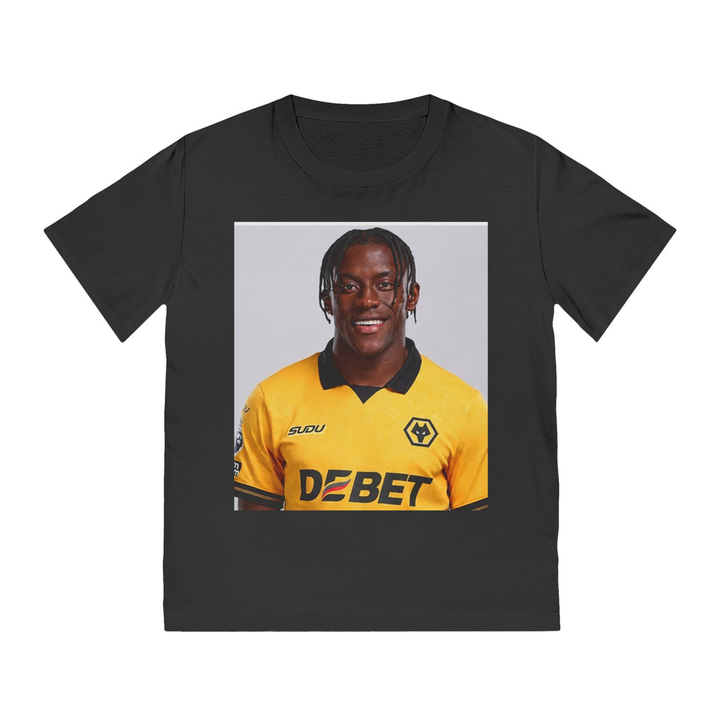Wolves #10 Jersey Photo T-Shirt — Retro Football Player Portrait Tee