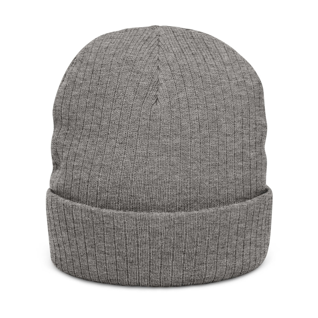 Embroidered Ribbed Knit Beanie — Vintage Pinball Arcade Patch