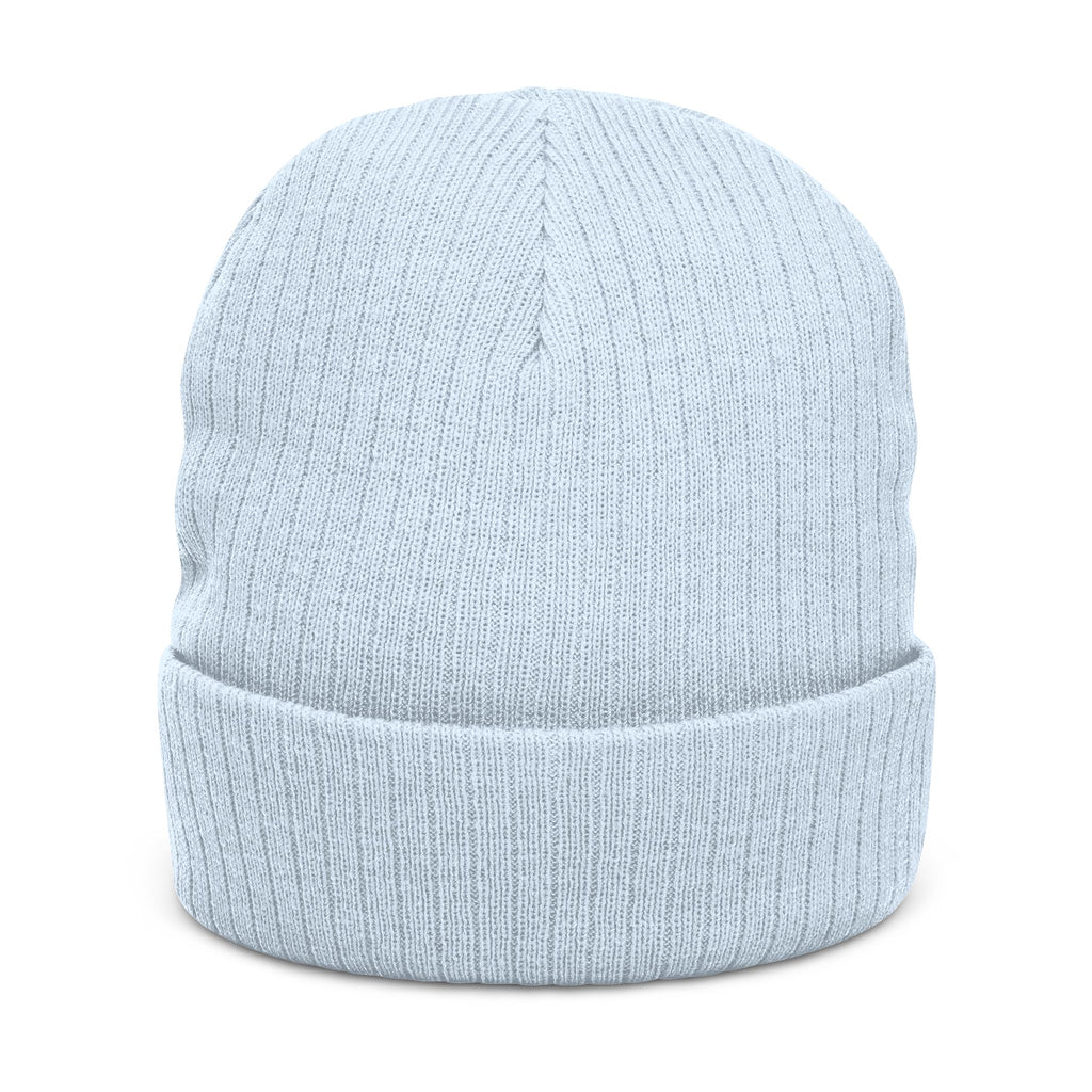 Embroidered Ribbed Knit Beanie — Vintage Pinball Arcade Patch