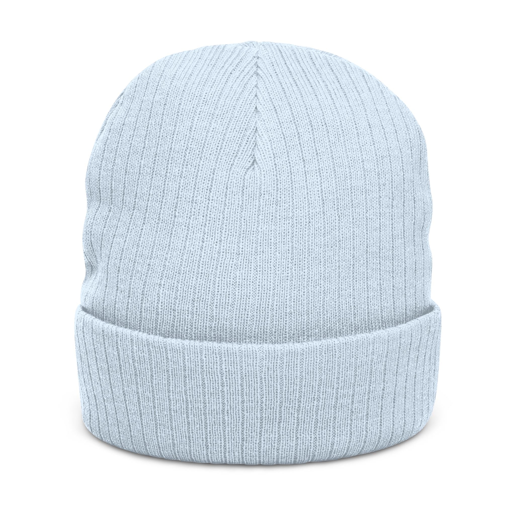 Embroidered Ribbed Knit Beanie — Vintage Pinball Arcade Patch