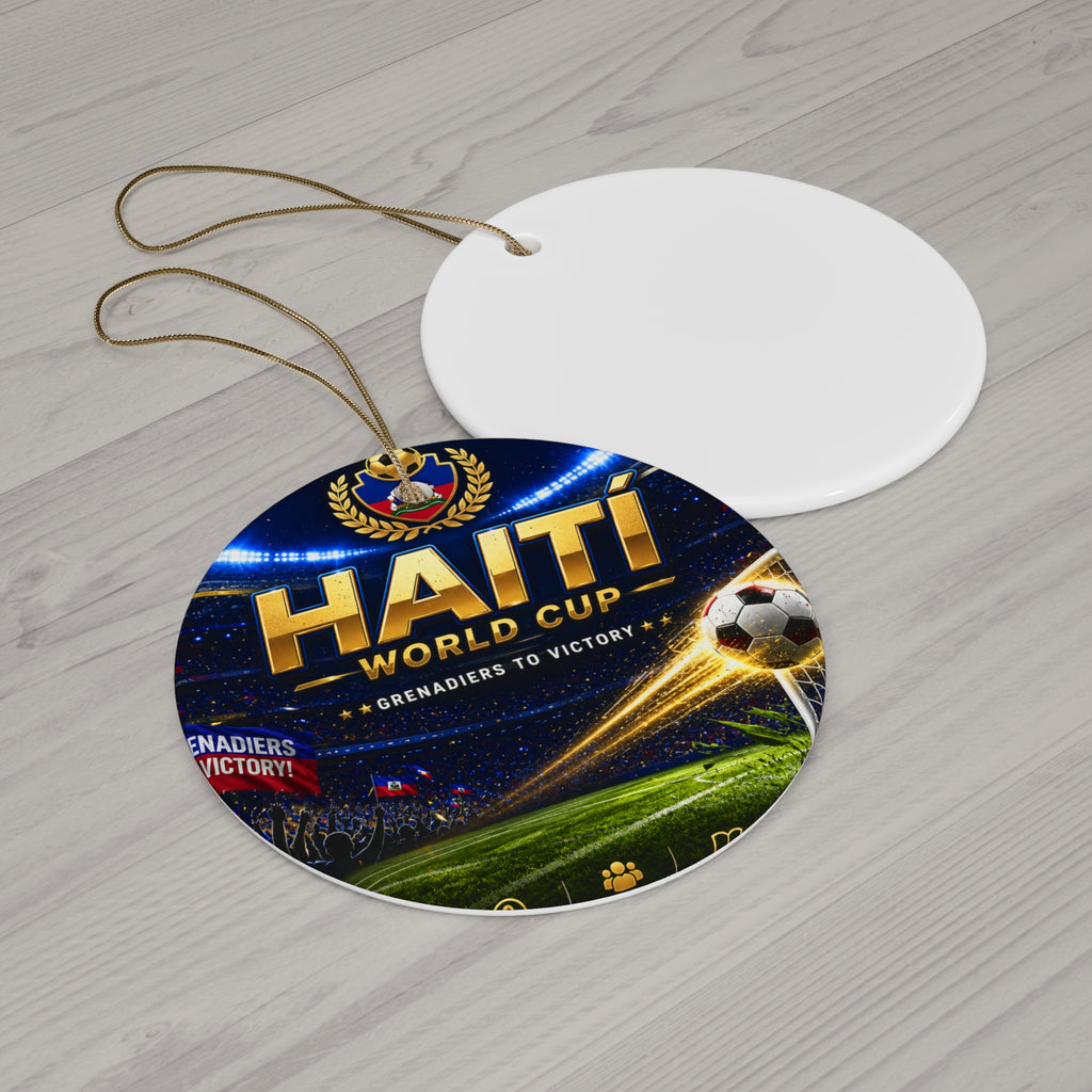 Haiti World Cup Ceramic Ornament – Soccer Stadium Keepsake