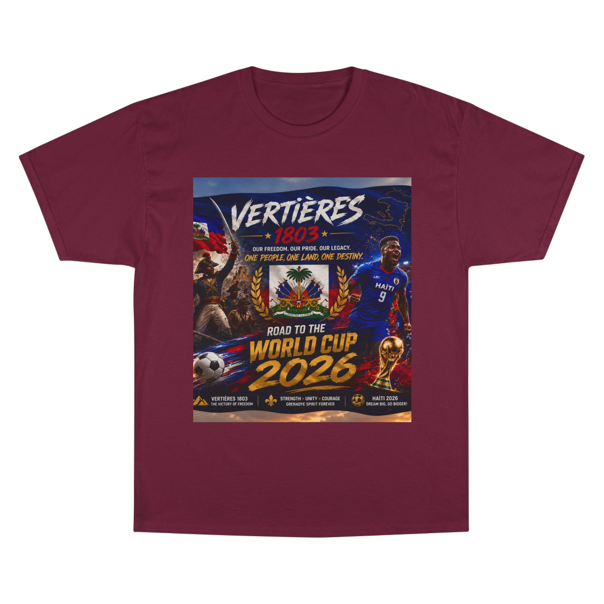 Vertières 1803 World Cup 2026 T-Shirt — Haiti Football Champion Tee