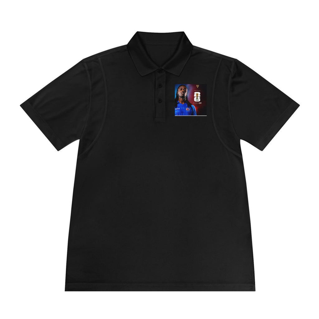 Men's Sport Polo Shirt with Player Photo & Back Number 4 — Athletic Team Golf Polo