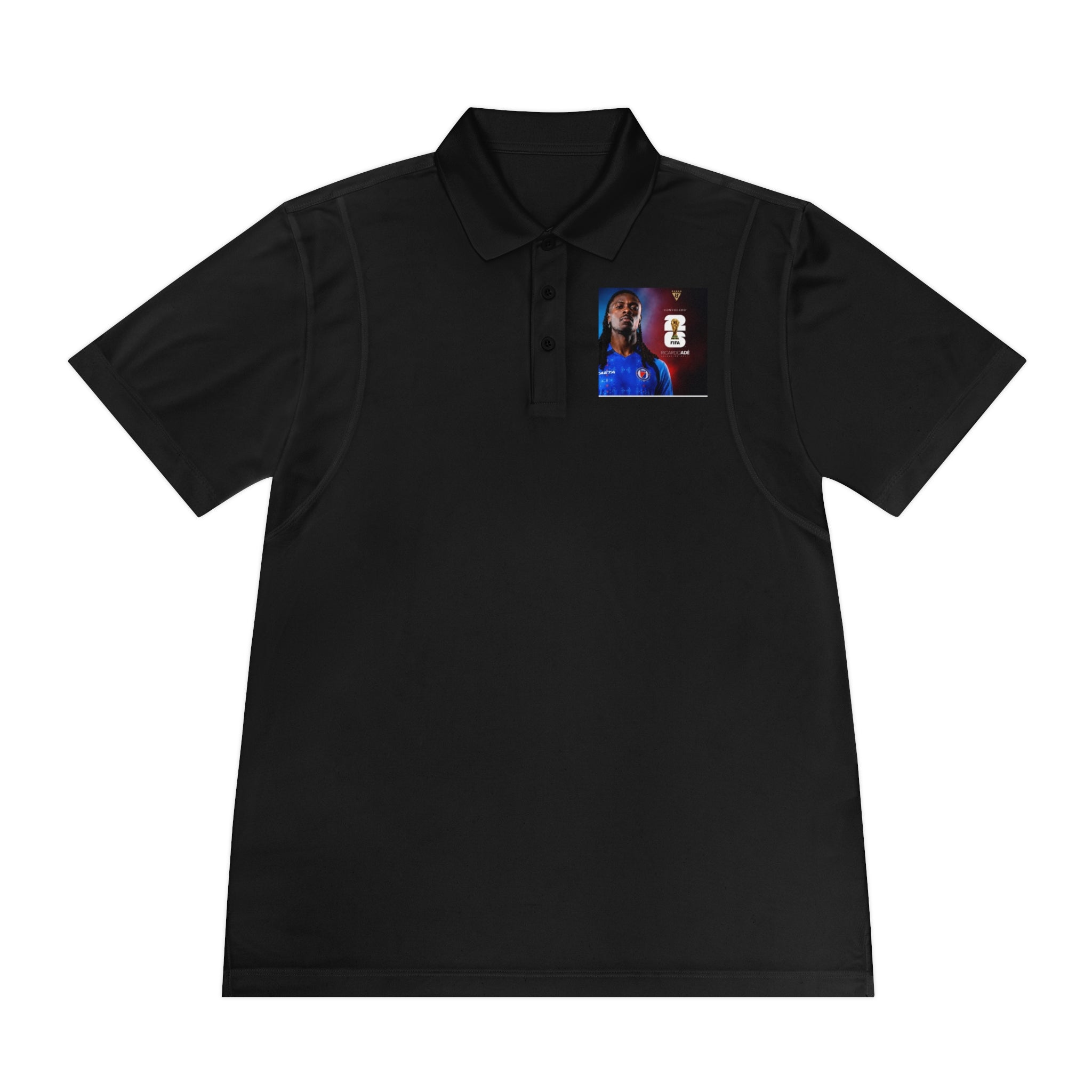 Men's Sport Polo Shirt with Player Photo & Back Number 4 — Athletic Team Golf Polo