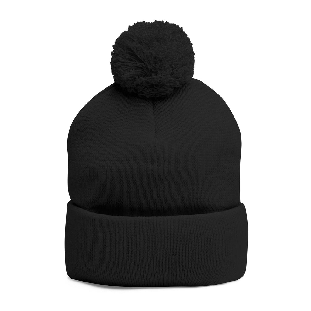 Embroidered Pom-Pom Beanie — Cute Mini Ducklings Knit Hat